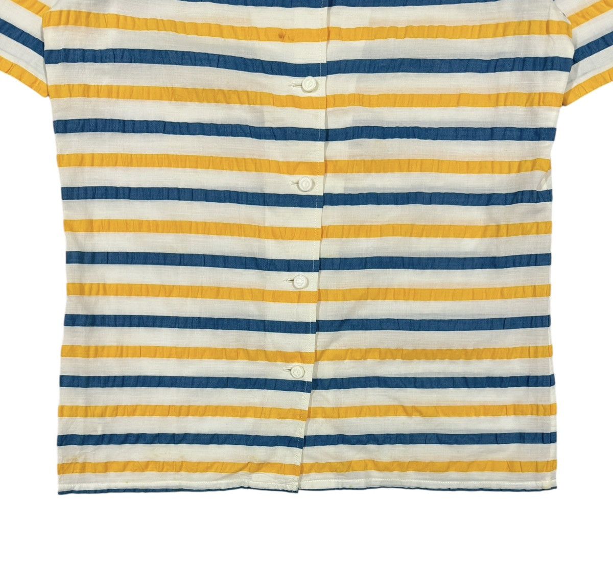 Christian Dior Monsieur × Vintage Vtg🔥Christian Dior Pret-A-Porter Striped Wrickle Shirt Size S / US 4 / IT 40 - 4 Thumbnail