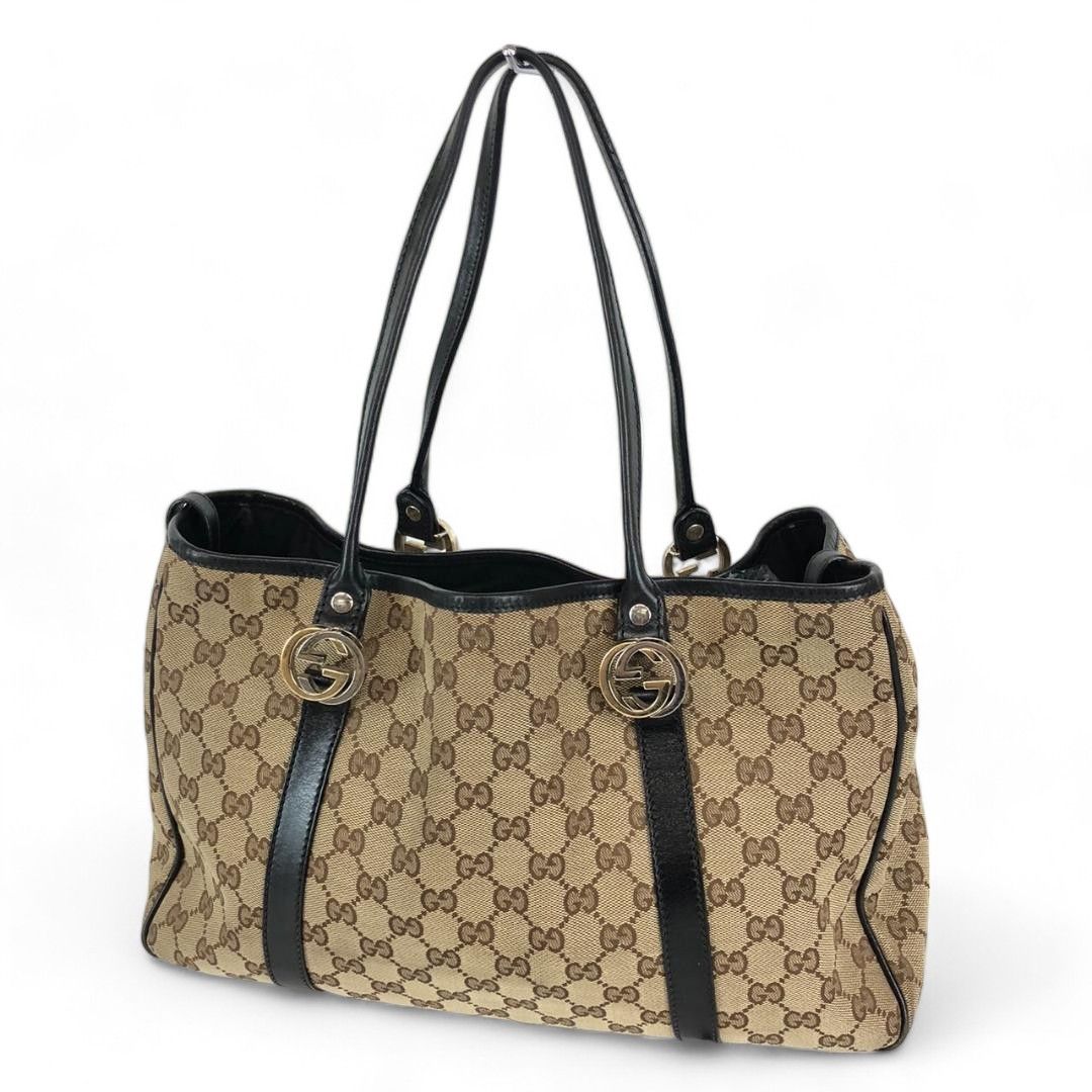 Gucci Gucci - Twins Handbag Shoulder Bag Monogram Canvas Leather Size ONE SIZE - 3 Thumbnail