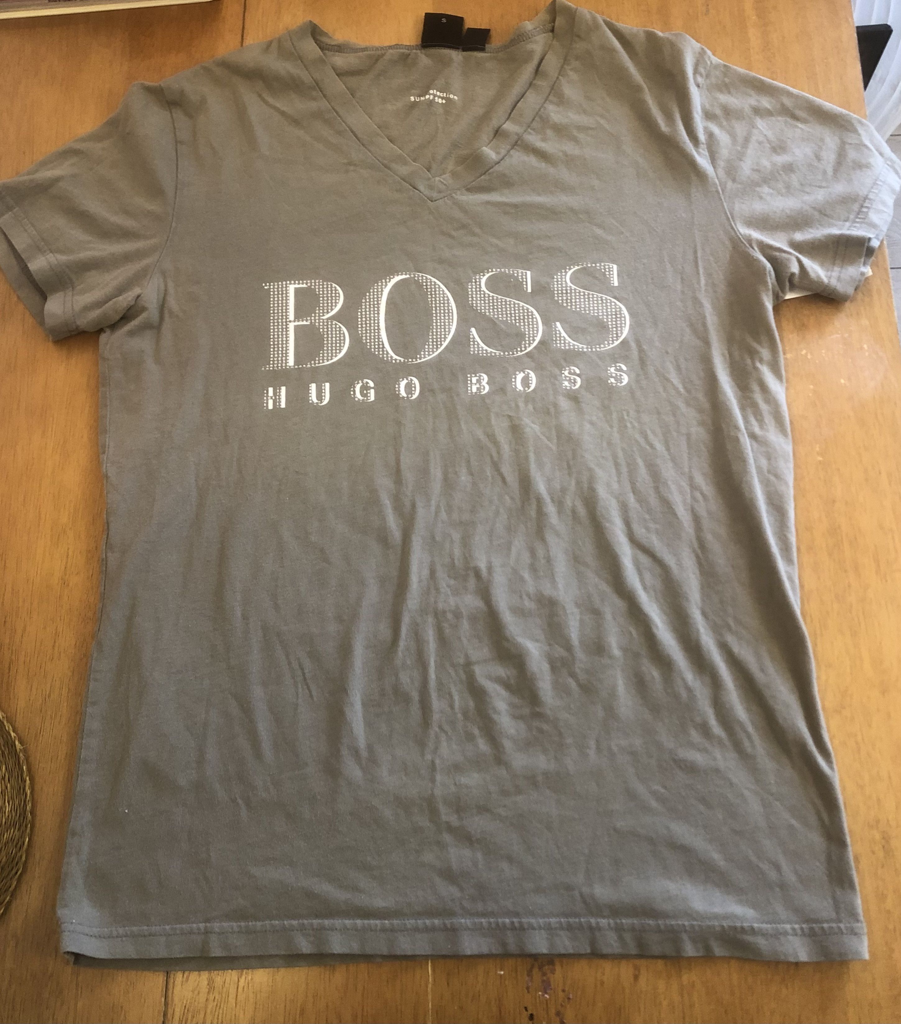 Hugo Boss Sun Protection Spf 50+ Men’s Shirt Us Size Small in Beige, Men's
