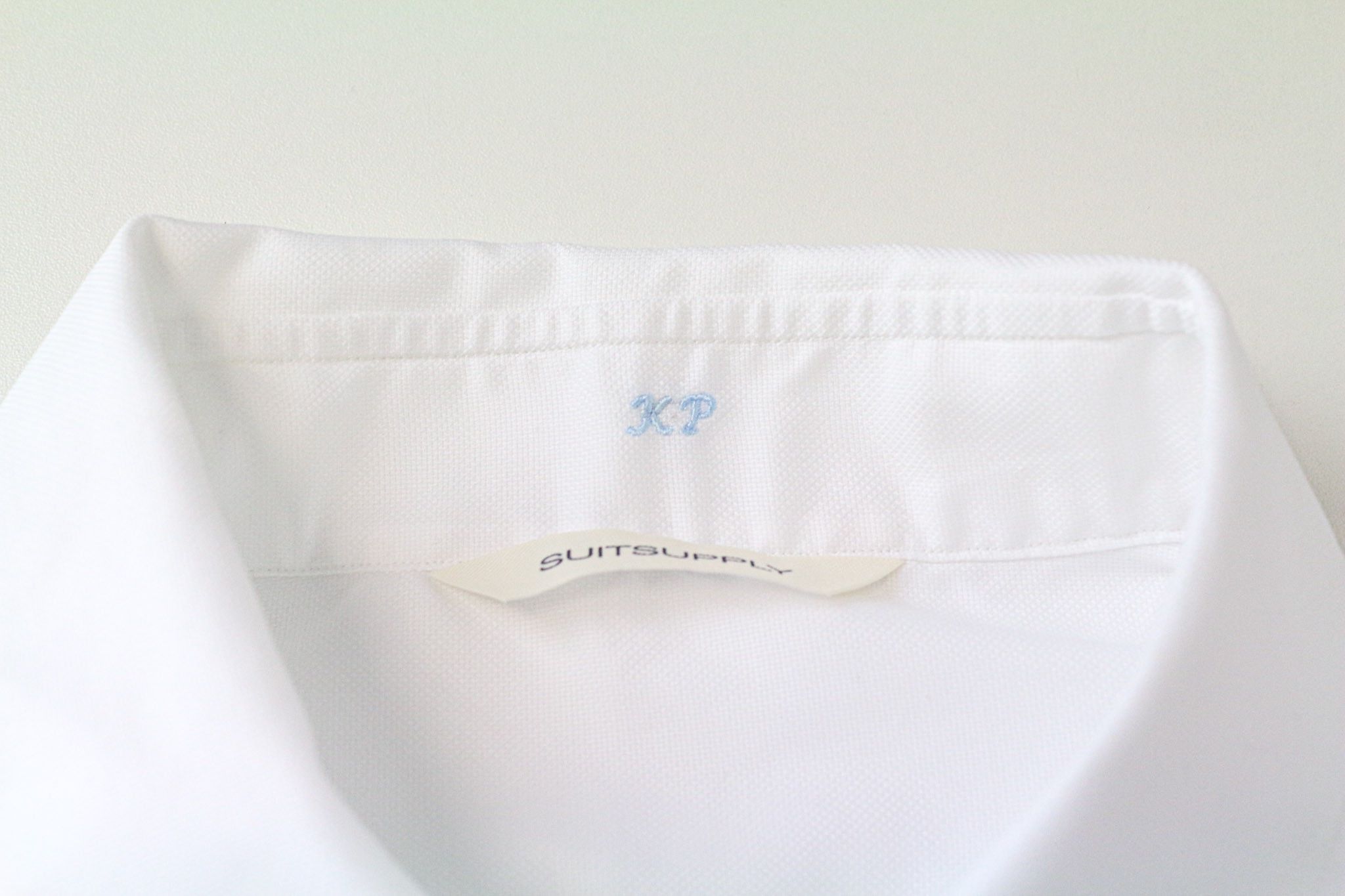 Suitsupply M Slim Fit White Cotton Spread Collar Shirt 79471 Size US M / EU 48-50 / 2 - 5 Thumbnail