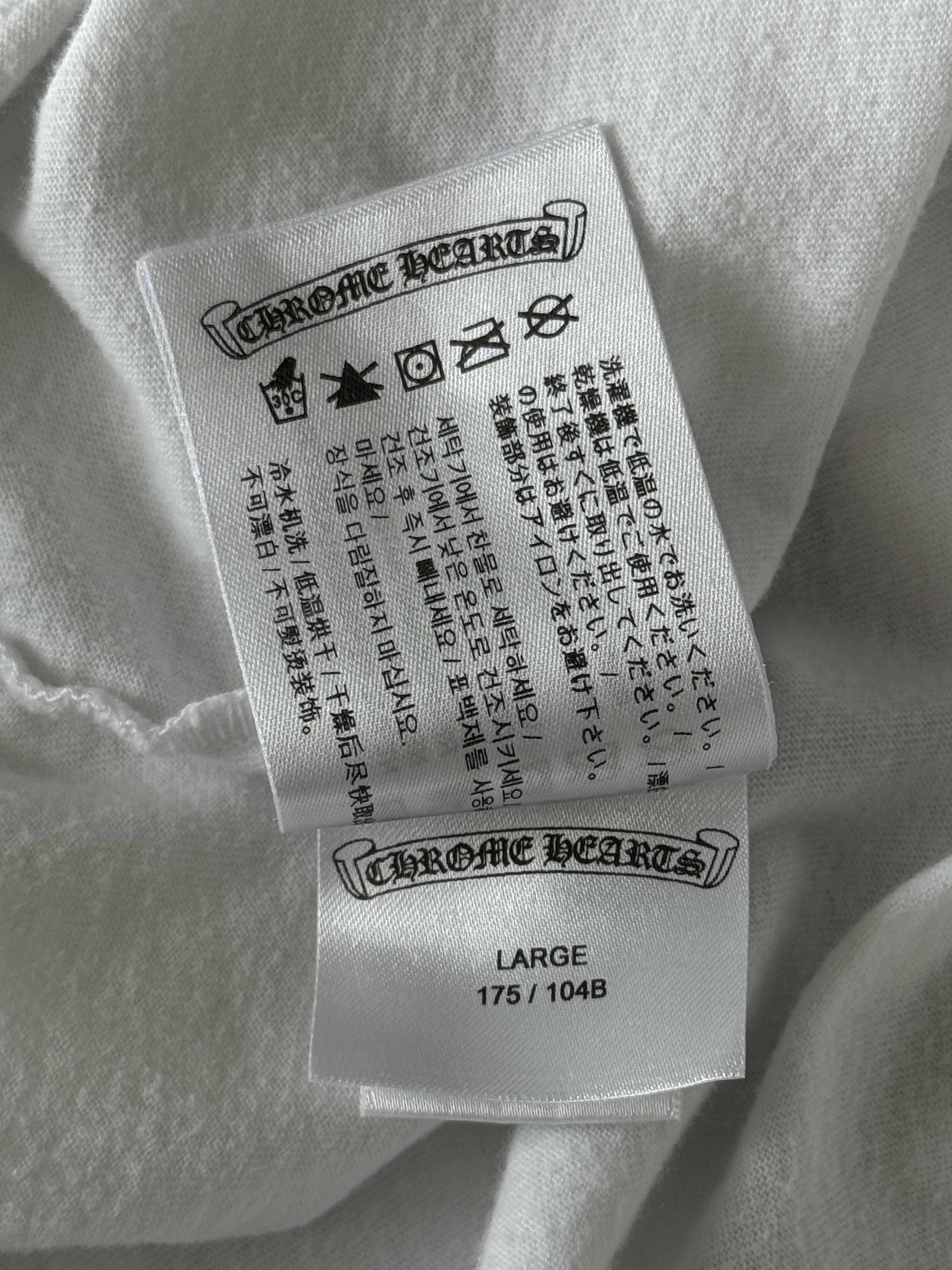 Chrome Hearts Chrome Hearts White & Red NY Longsleeve T-Shirt Size US L / EU 52-54 / 3 - 6 Thumbnail