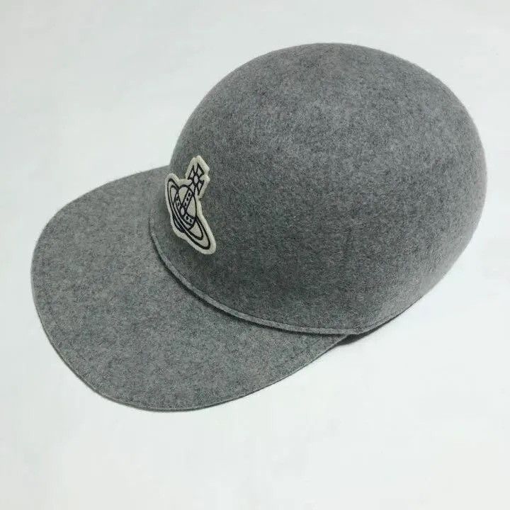 Vivienne Westwood Vivienne Westwood Cap Gray Orb logo Size ONE SIZE - 3 Thumbnail