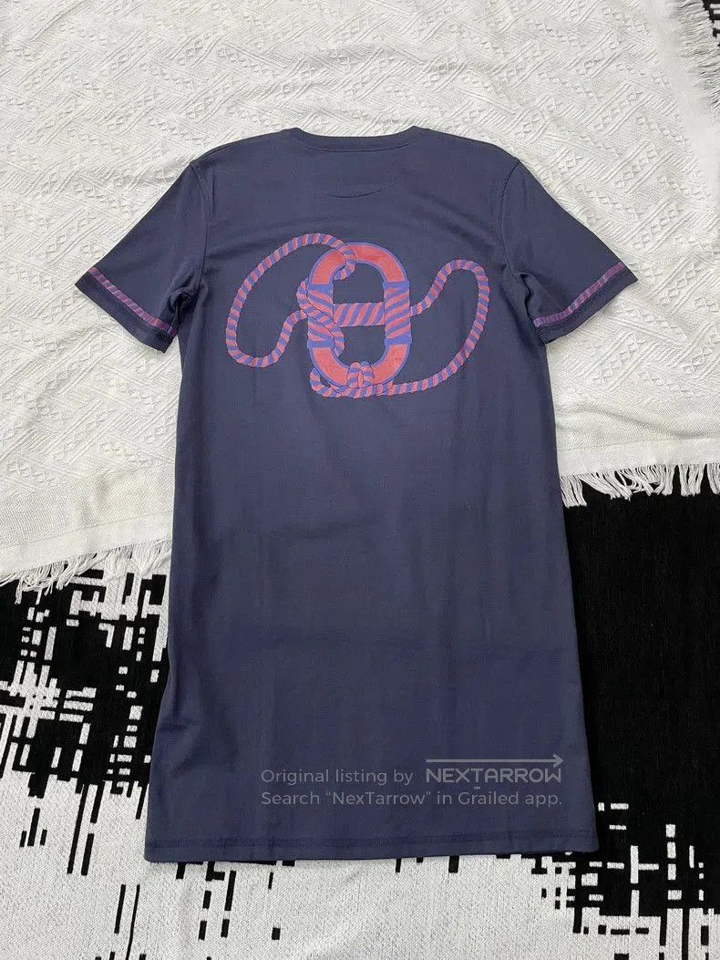 Hermes Hermes Blue Purple Print T. Size US S / EU 44-46 / 1 - 2 Thumbnail