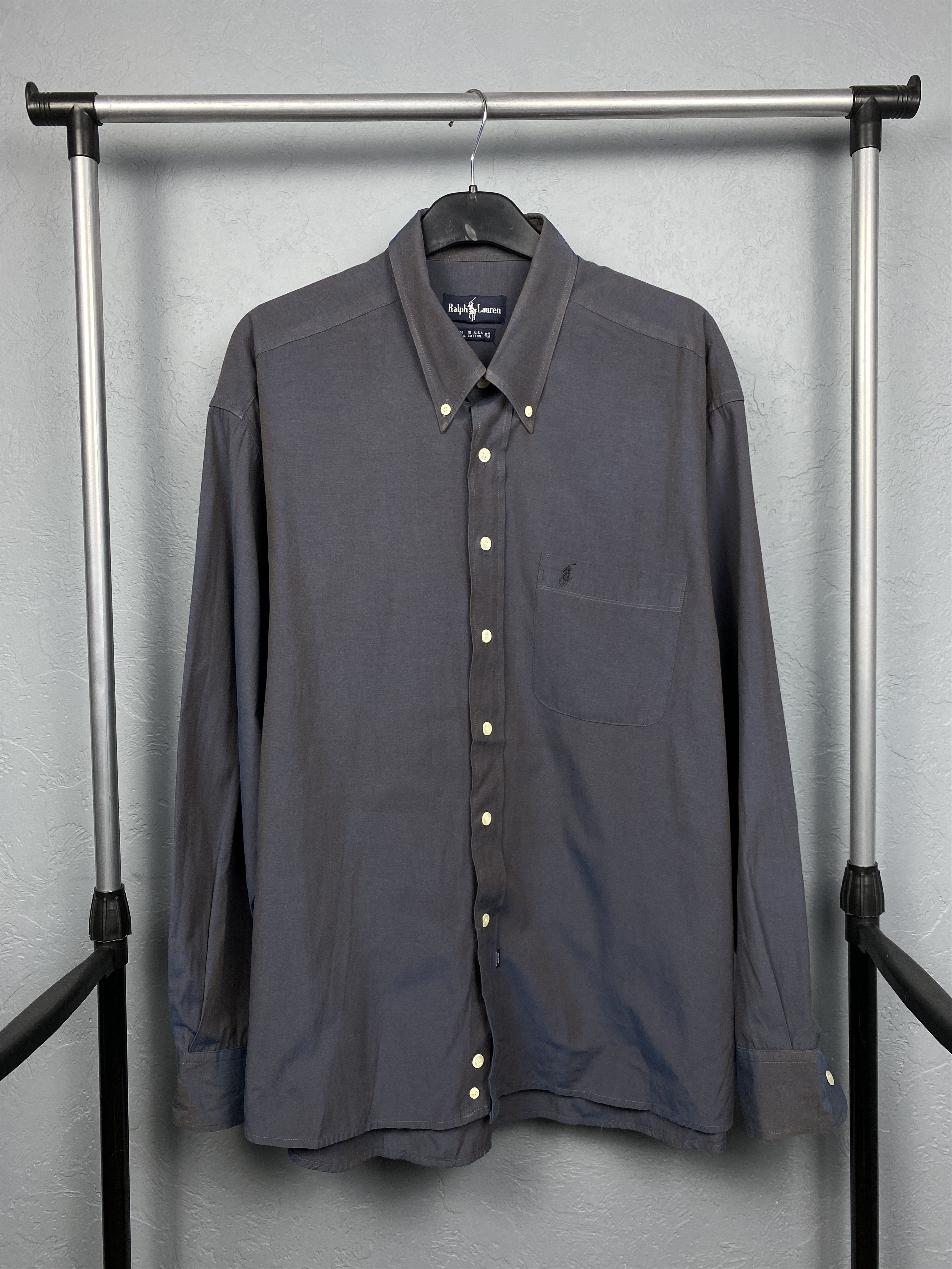 Polo Ralph Lauren Polo Ralph Lauren Vintage Shirt Made In USA Size US XL / EU 56 / 4 - 1 Thumbnail
