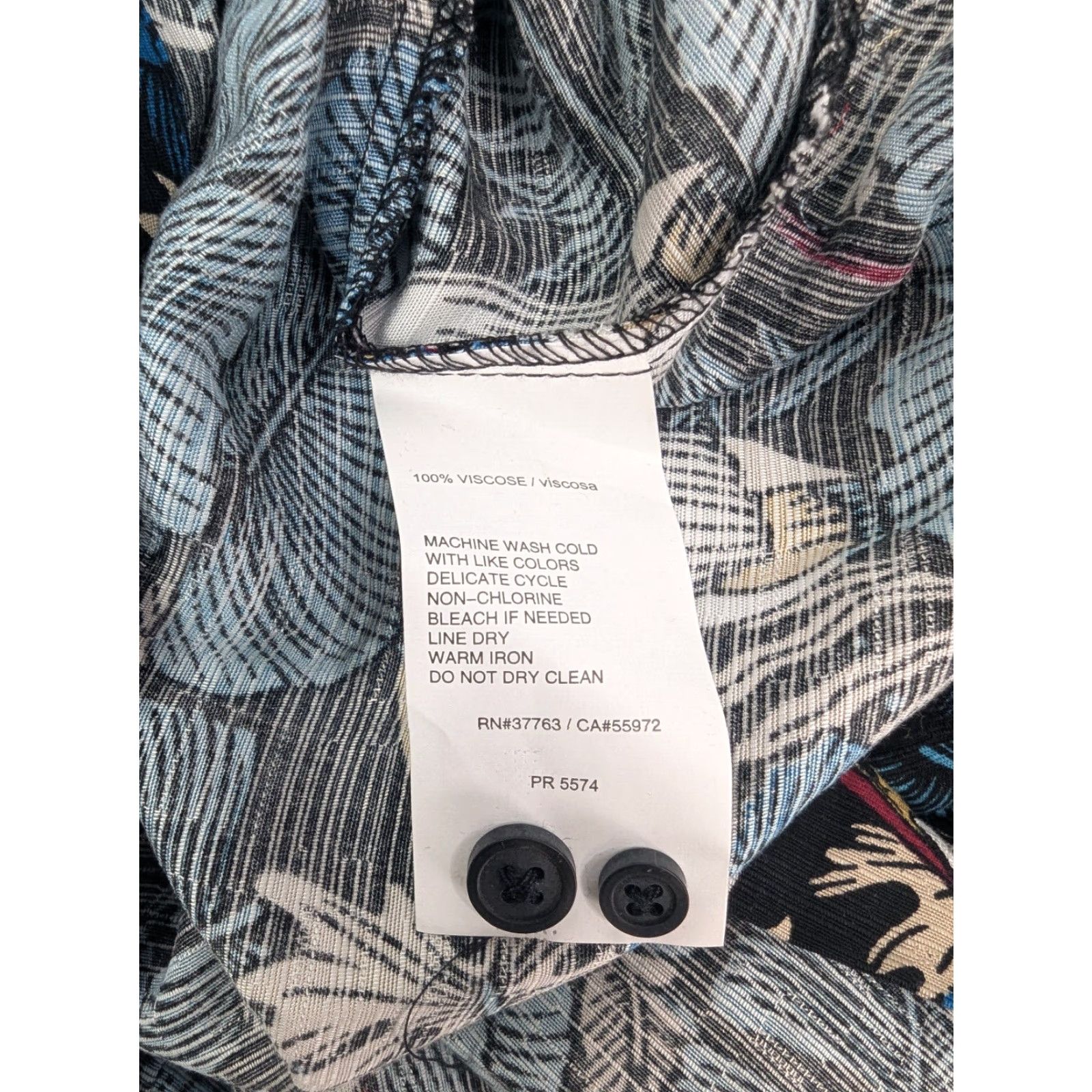 Cubavera Cubavera Button-Down Shirt Men’s Big 4X Multicolor Floral Viscose Hawaiian Tropical Size US XXL / EU 58 / 5 - 7 Thumbnail