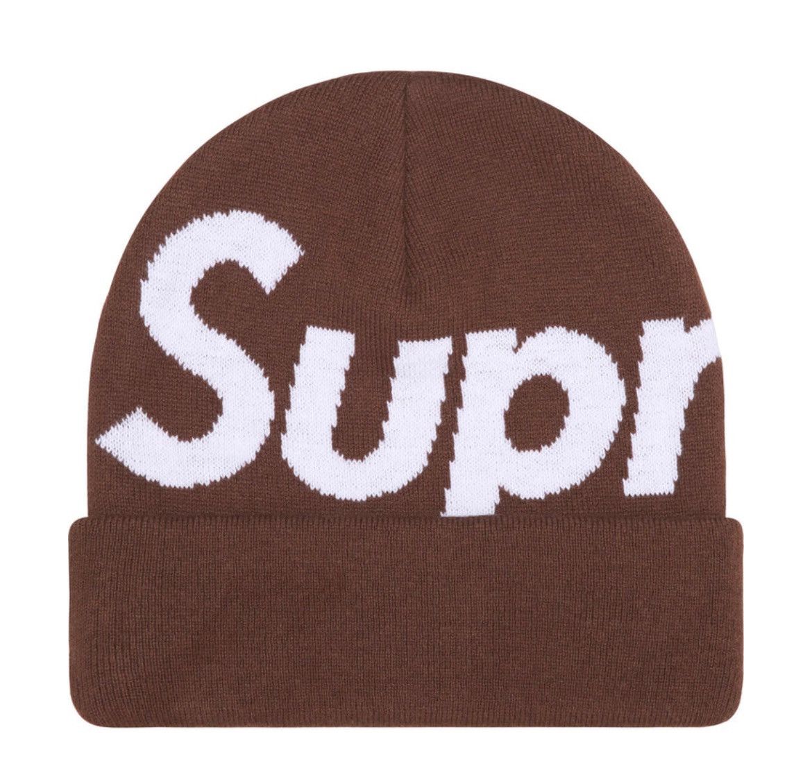 Supreme Supreme Big Logo Beanie Brown FW25 Size ONE SIZE - 1 Thumbnail