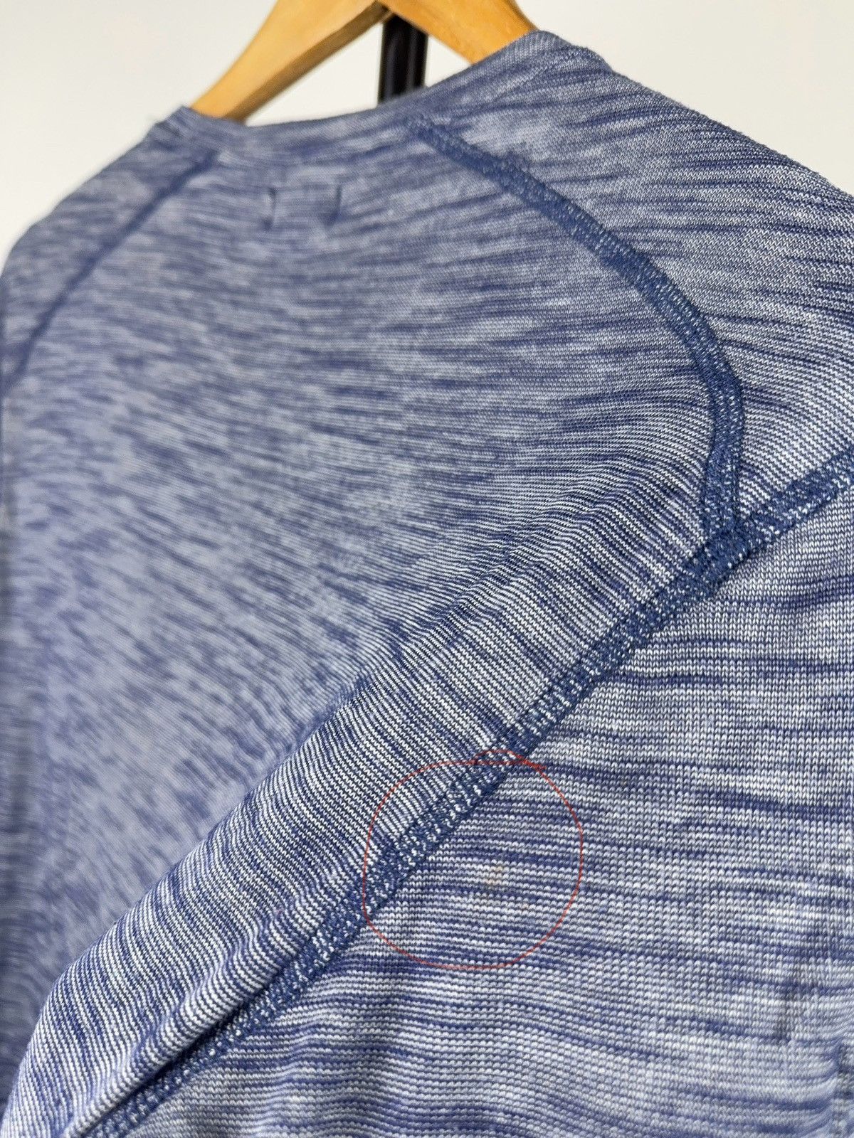Armani 00s Armani Jeans Italy Blue Melange Stretch T-Shirt Slim Fit Size US M / EU 48-50 / 2 - 20 Thumbnail