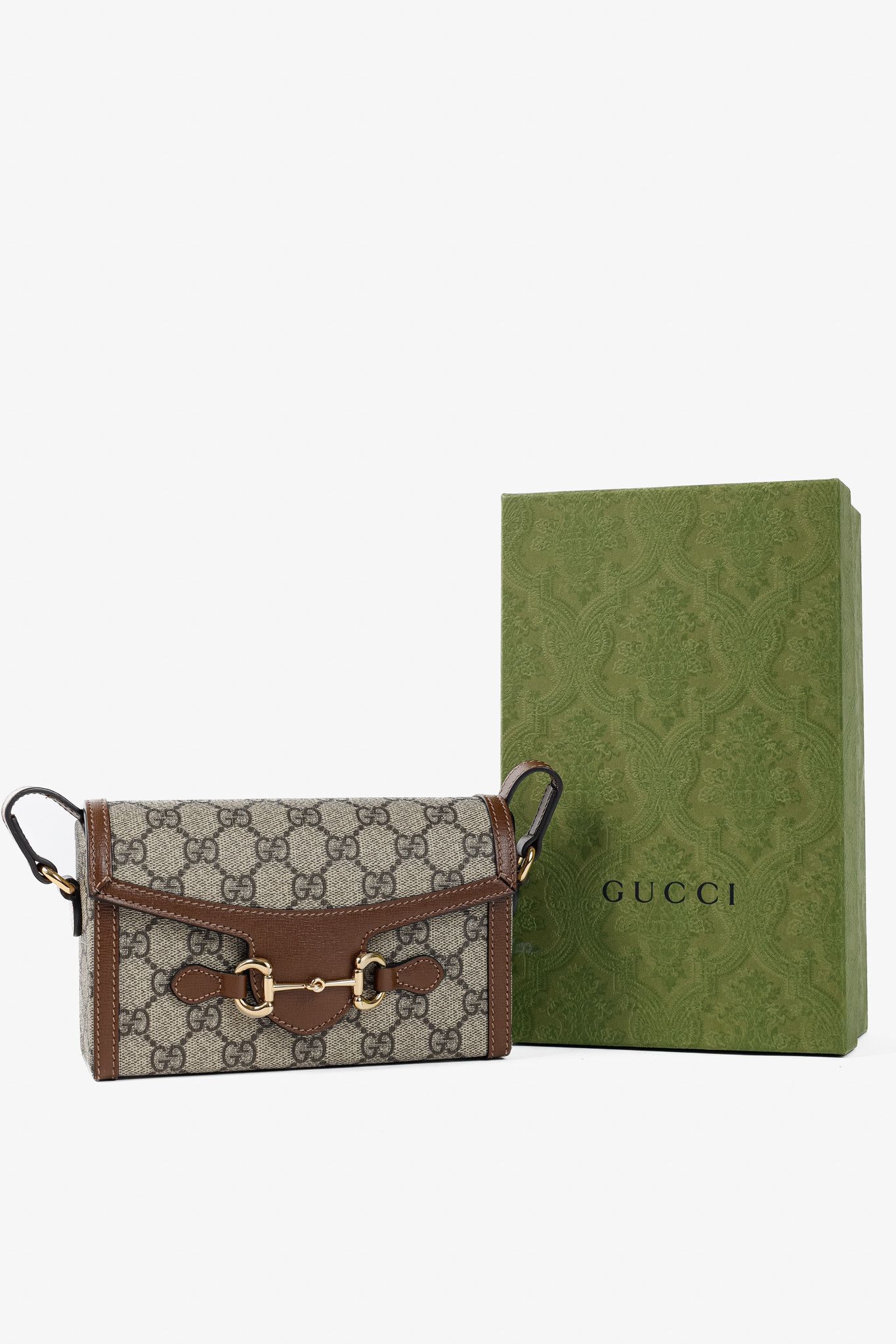 Gucci Gucci "Gucci Horsebit 1955" GG Supreme Mini Bag Size ONE SIZE - 13 Thumbnail