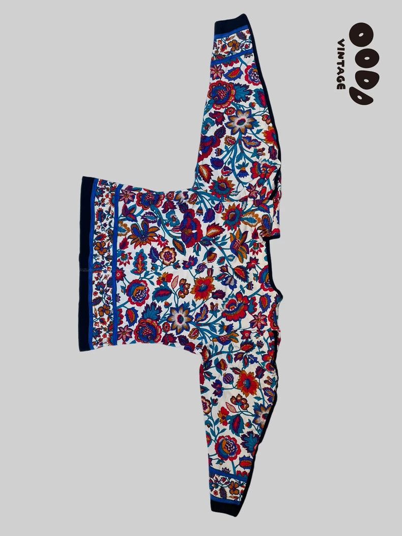 Saint Laurent Paris Saint Laurent Paris 80s floral shoulder pads long sleeves 2 Size M / US 6-8 / IT 42-44 - 4 Thumbnail