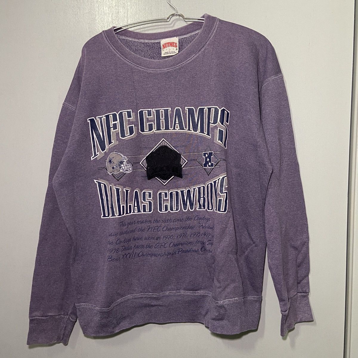 NFL × Nutmeg × Vintage Vintage Super Bowl XXVII NFC Dallas Cowboys Sweatshirt L Size US L / EU 52-54 / 3 - 1 Thumbnail