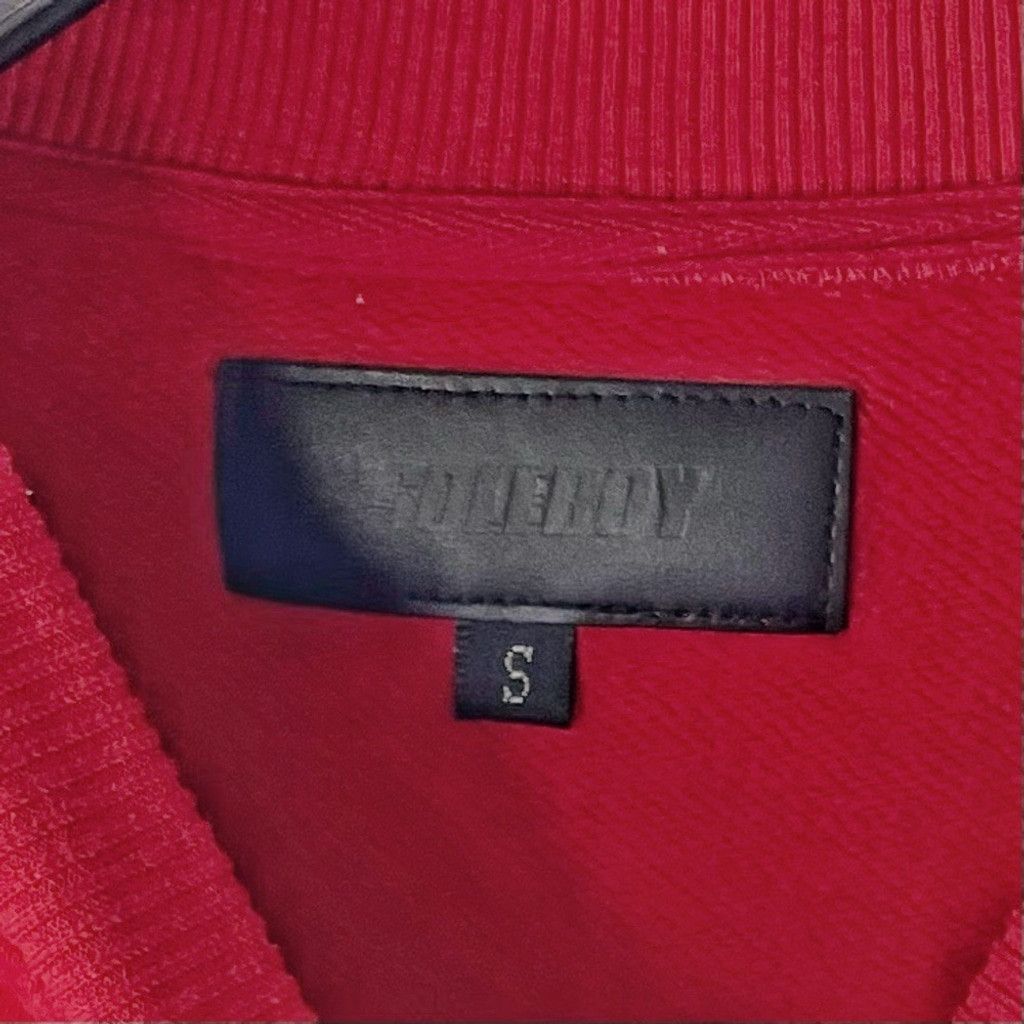 Other SOLEBOY Men’s Designer Red Sweatshirt Block Letter Patchd S Size US S / EU 44-46 / 1 - 4 Thumbnail