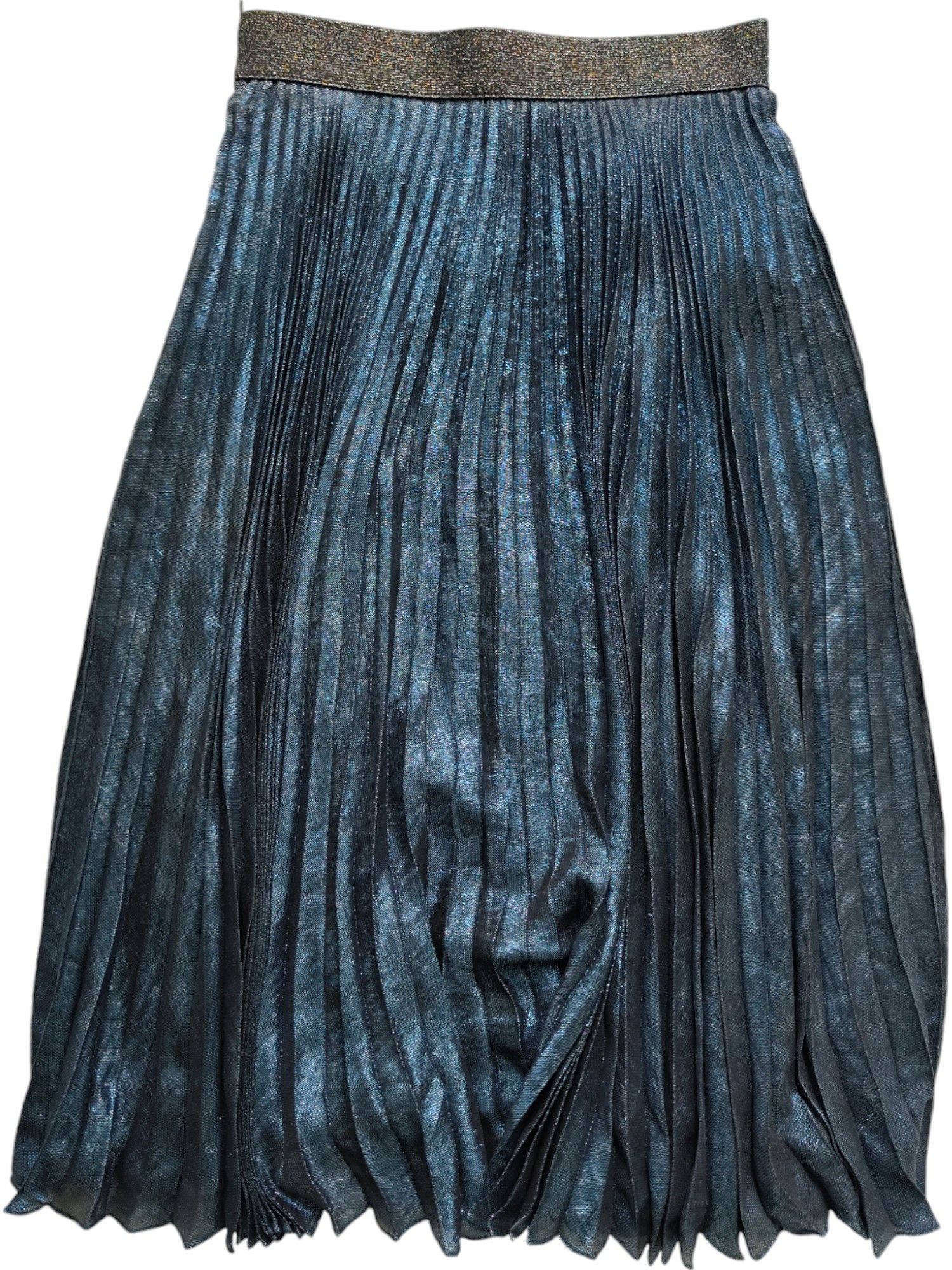 Christopher Kane Blue Shimmering Pleated Skirt Size 27" / US 4 / IT 40 - 1 Thumbnail