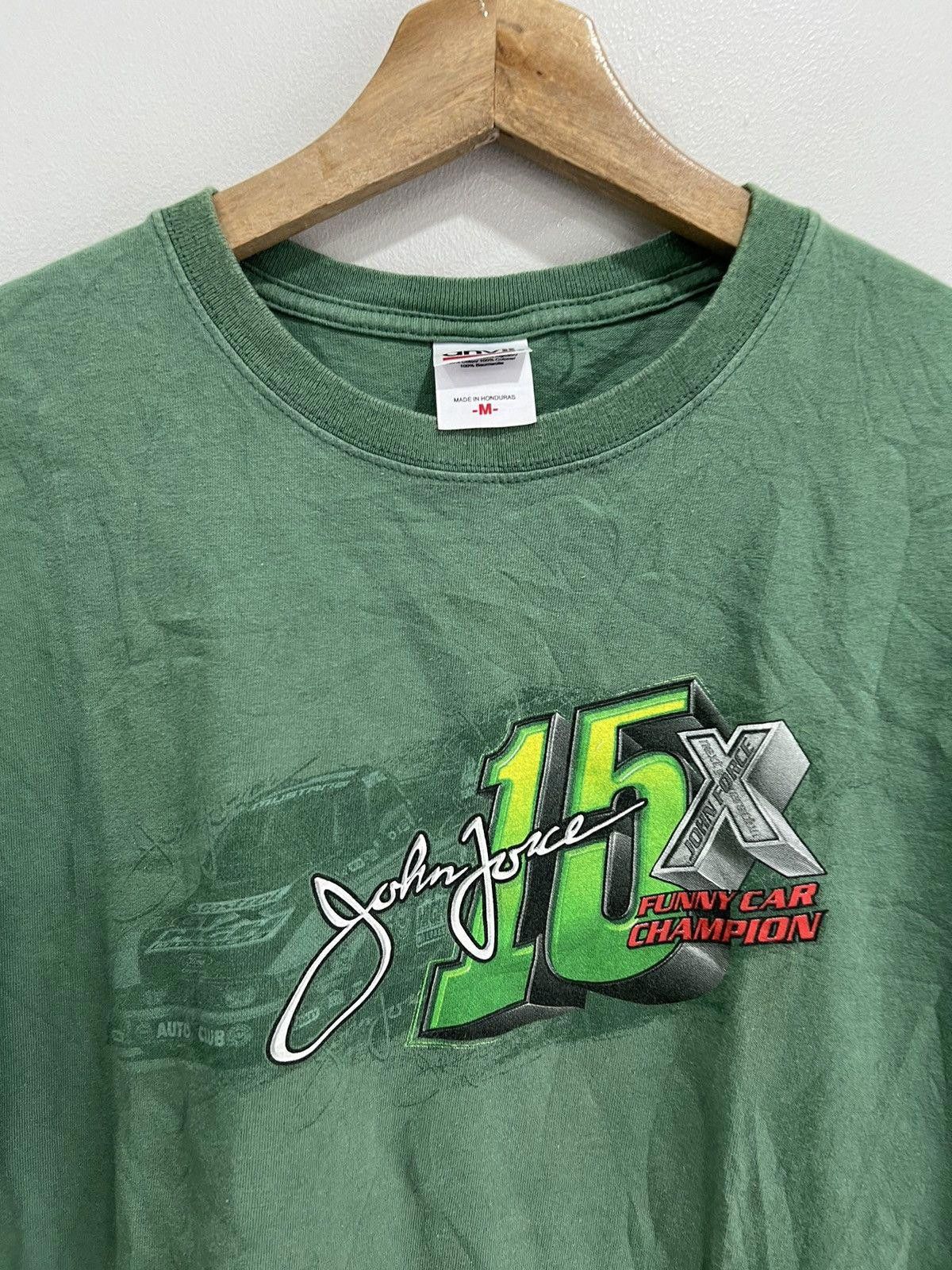 Vintage Vintage John Force Racing Tee shirt green Size US M / EU 48-50 / 2 - 3 Thumbnail