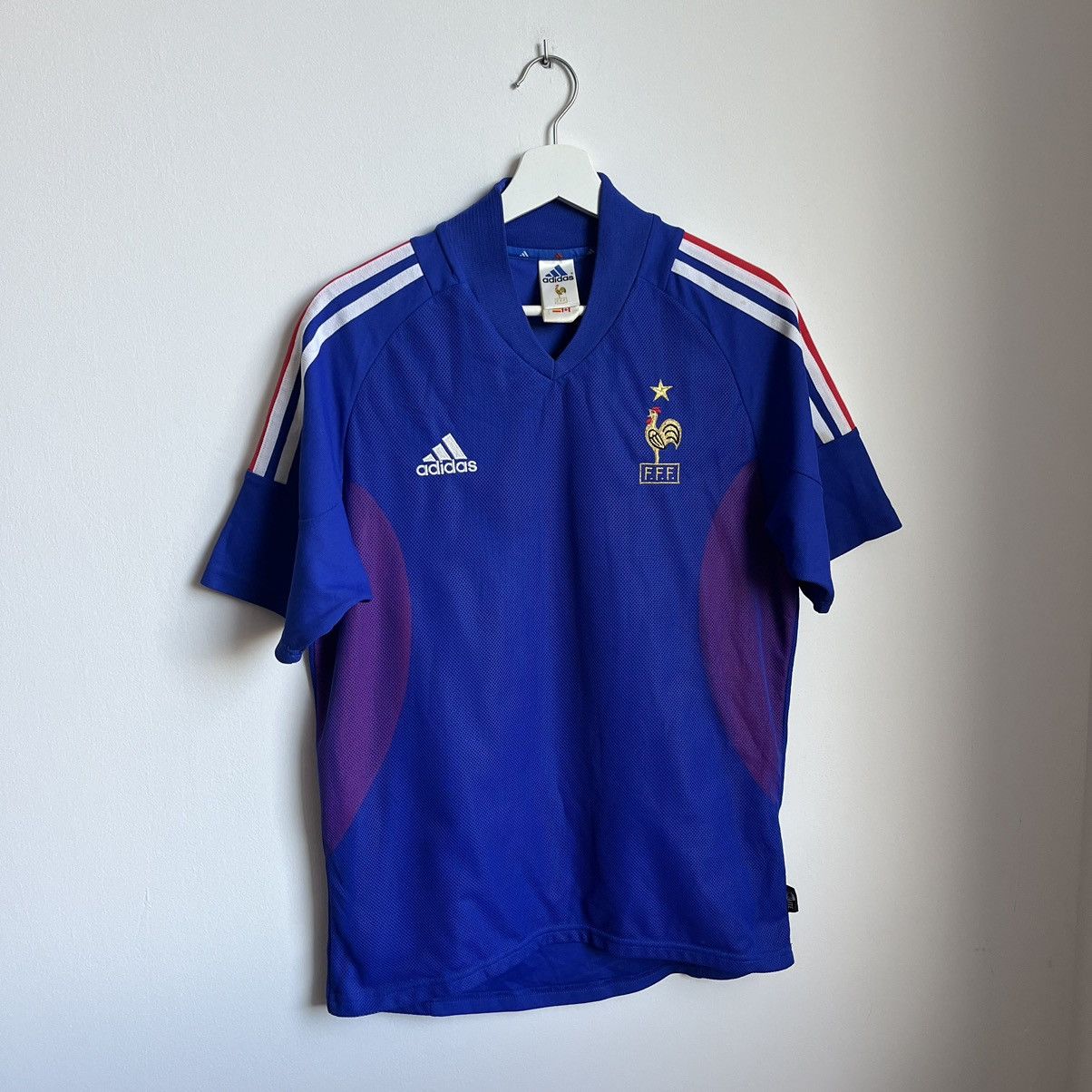 Vintage Vintage Adidas France 🇫🇷 Zidane 2002 Soccer Jersey Size US S / EU 44-46 / 1 - 4 Thumbnail