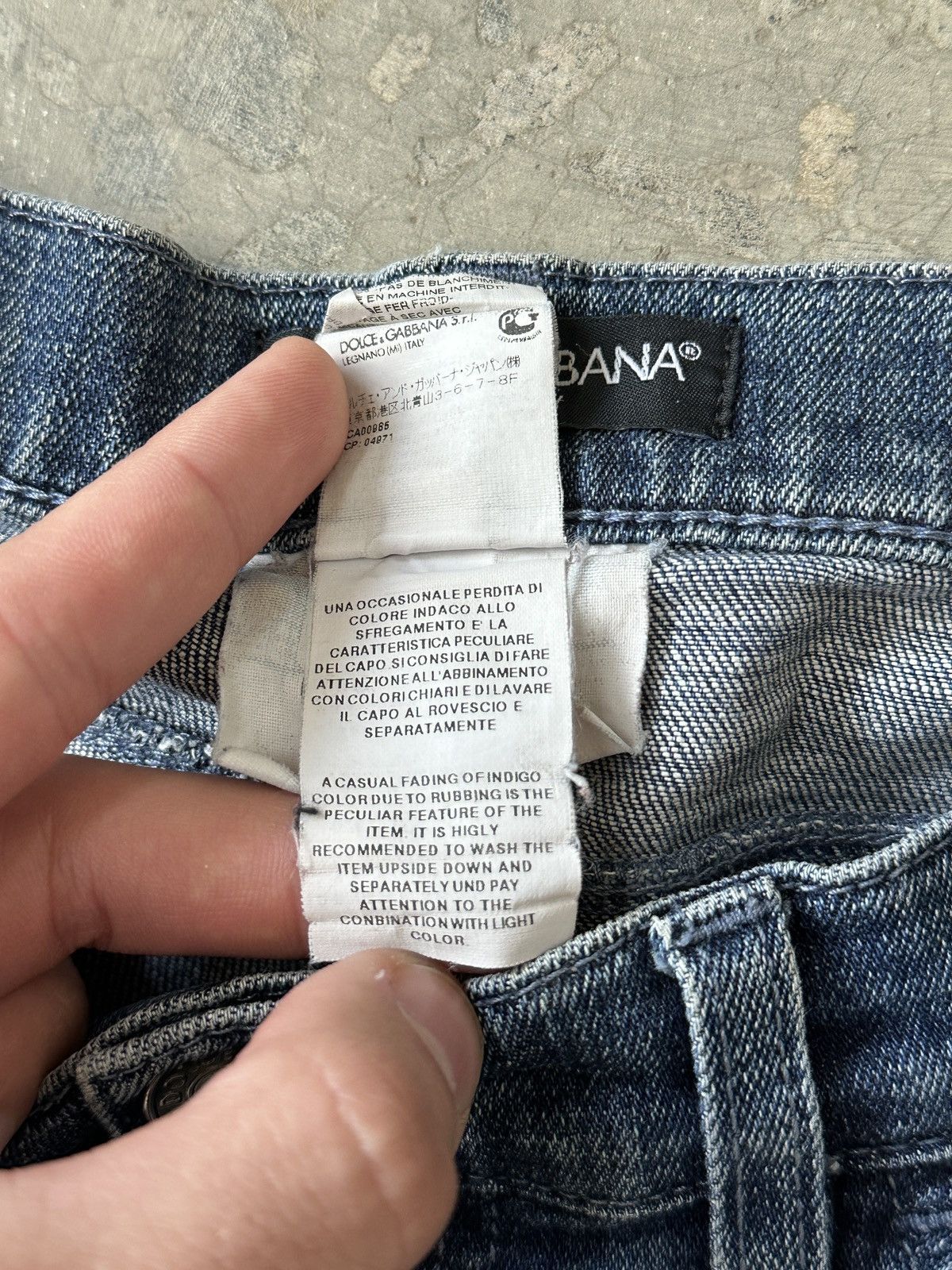 Dolce & Gabbana Crazy Vintage Dolce & Gabbana Jeans Logo Y2k Swag Size 28" / US 6 / IT 42 - 8 Thumbnail