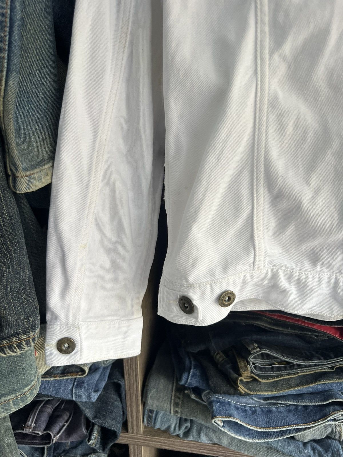 Japanese Brand 🔥White Heart Market Denim Jacket Size S / US 4 / IT 40 - 13 Thumbnail