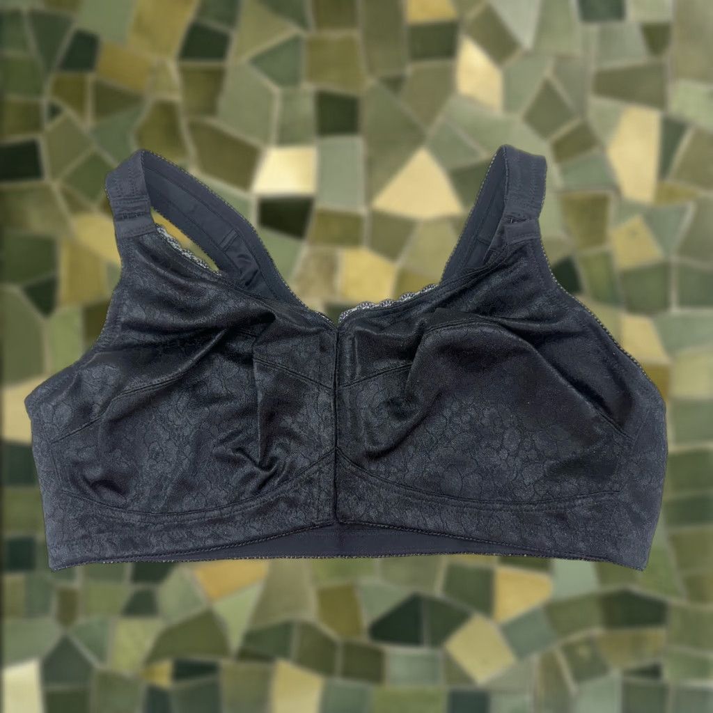 Vintage VINTAGE Breezies Womens Bra 44D Black Front Closure NWTs Bra Womens 44D Black Front Clasp Vintage Breezies Size ONE SIZE - 1 Thumbnail
