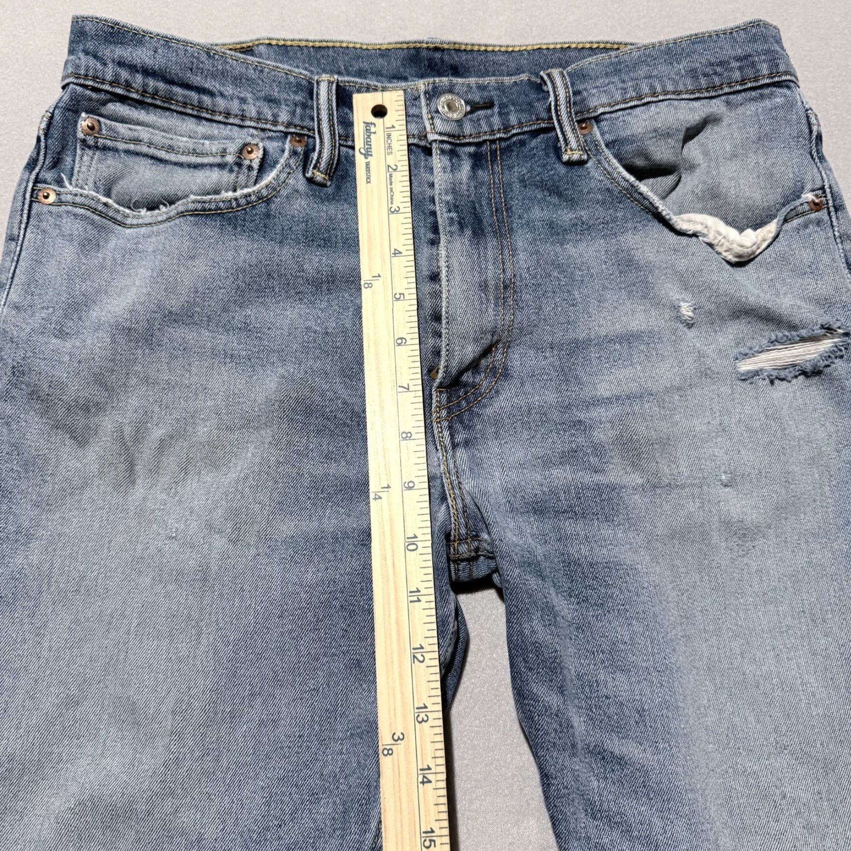 Levi's Levi's 512 Jeans Men's 34X30 Blue Denim Slim Skinny Slim Zip Fly - Stains Size US 34 / EU 50 - 4 Thumbnail
