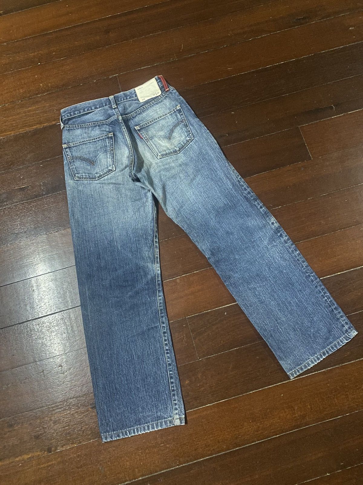 Levi's Vintage Levis 510 Red Loop Jeans nice faded mud wash rework Size US 29 - 10 Thumbnail