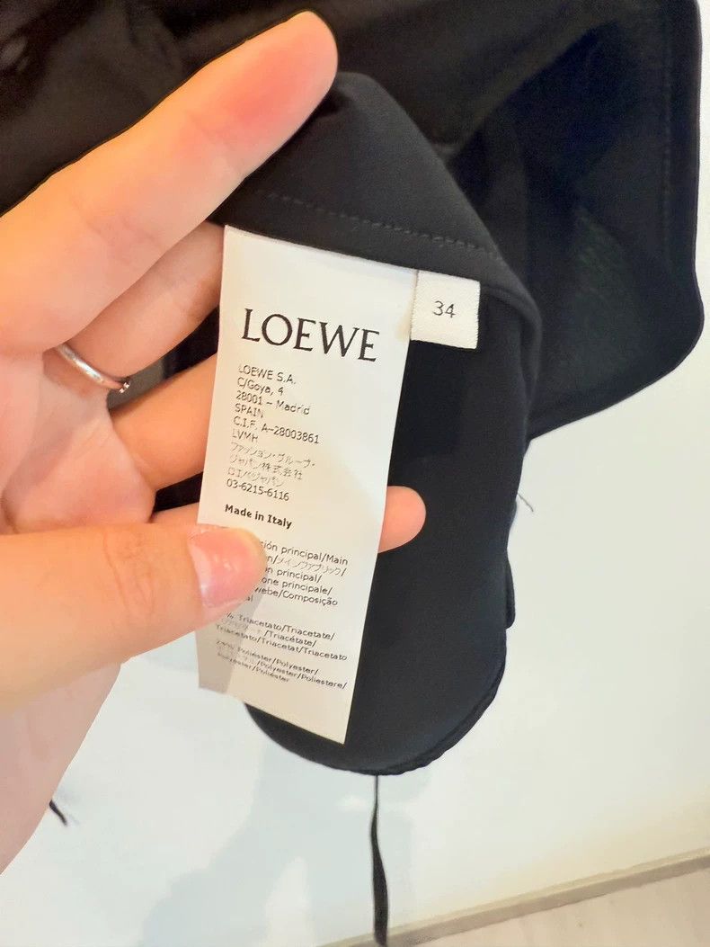 Loewe Loewe Black silk shirt Size XXS / US 00 / IT 34 - 2 Thumbnail