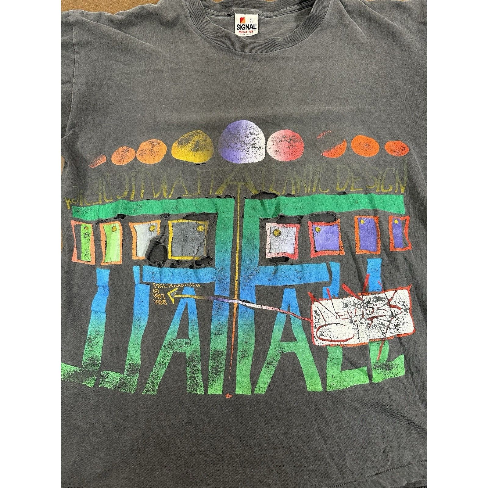 Vintage Vintage New York City Art T-Shirt Single Stitch Made In USA Size US XL / EU 56 / 4 - 5 Thumbnail