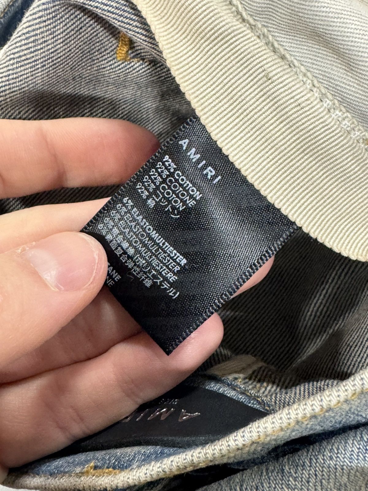 Amiri Amiri MX1 Neon Plaid Clay Indigo Jeans 1200$ Size US 33 - 6 Thumbnail