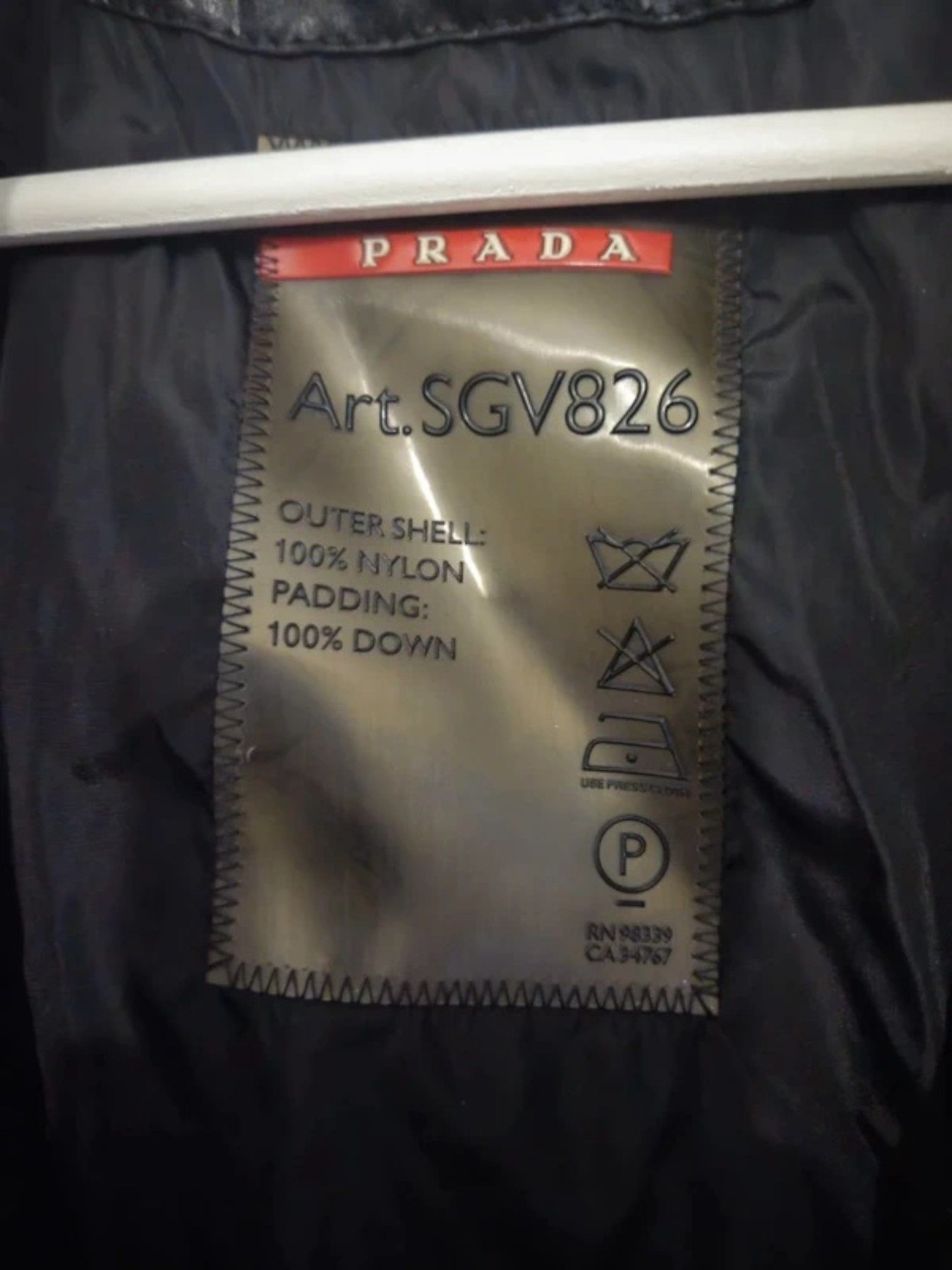 Prada Prada SGV826 Black Nylon Down Vest Size US L / EU 52-54 / 3 - 3 Thumbnail