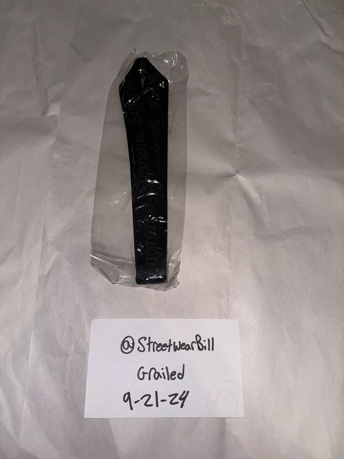 Supreme Supreme embossed black lanyard Size ONE SIZE - 1 Thumbnail
