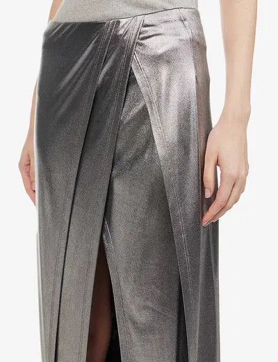 Loewe o1y1025 Maxi Skirt in Silver Size 28" / US 6 / IT 42 - 2 Thumbnail