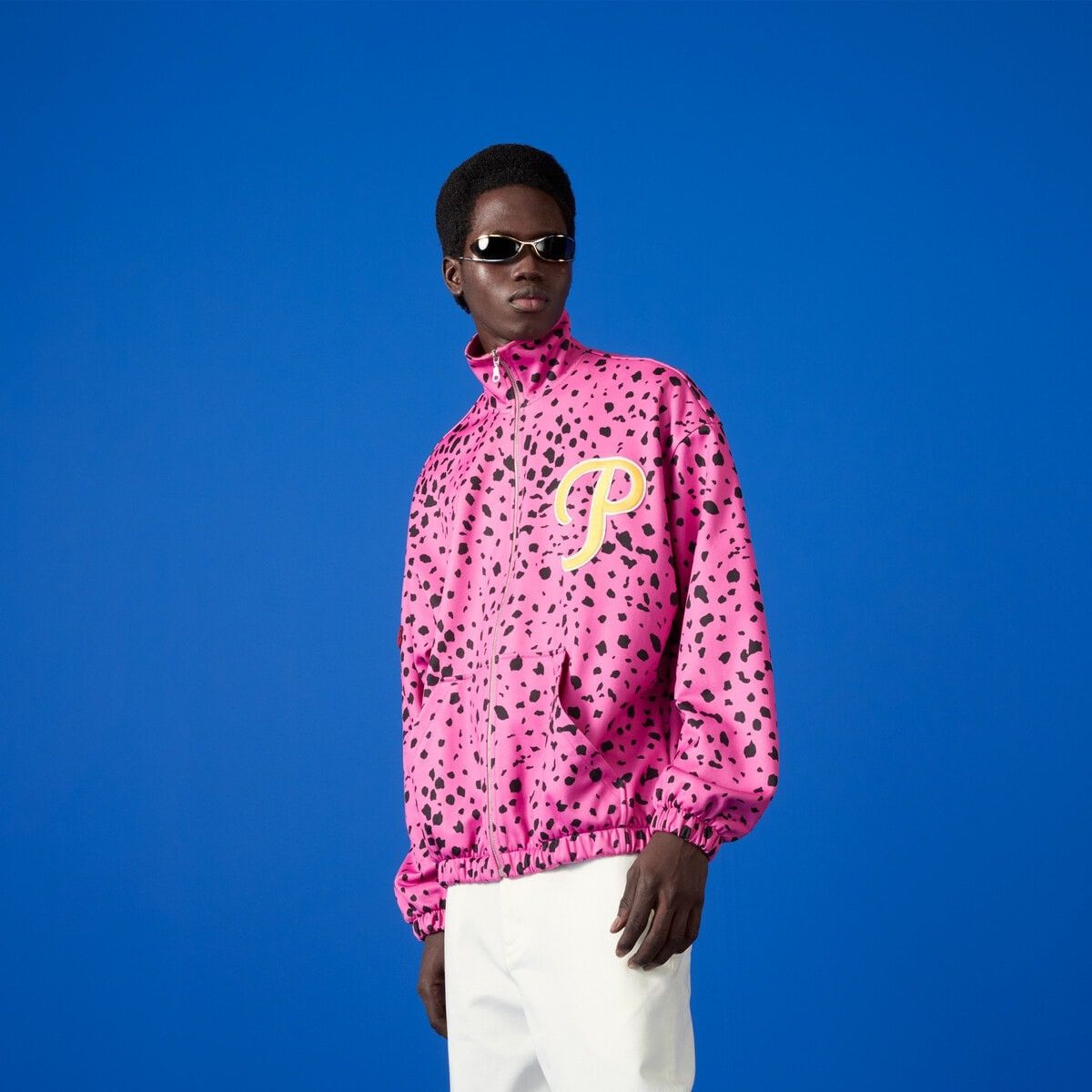 Gucci o1s1wg110125 Pirates™ Jersey Zip Jacket in Pink/Black Size US XL / EU 56 / 4 - 6 Thumbnail