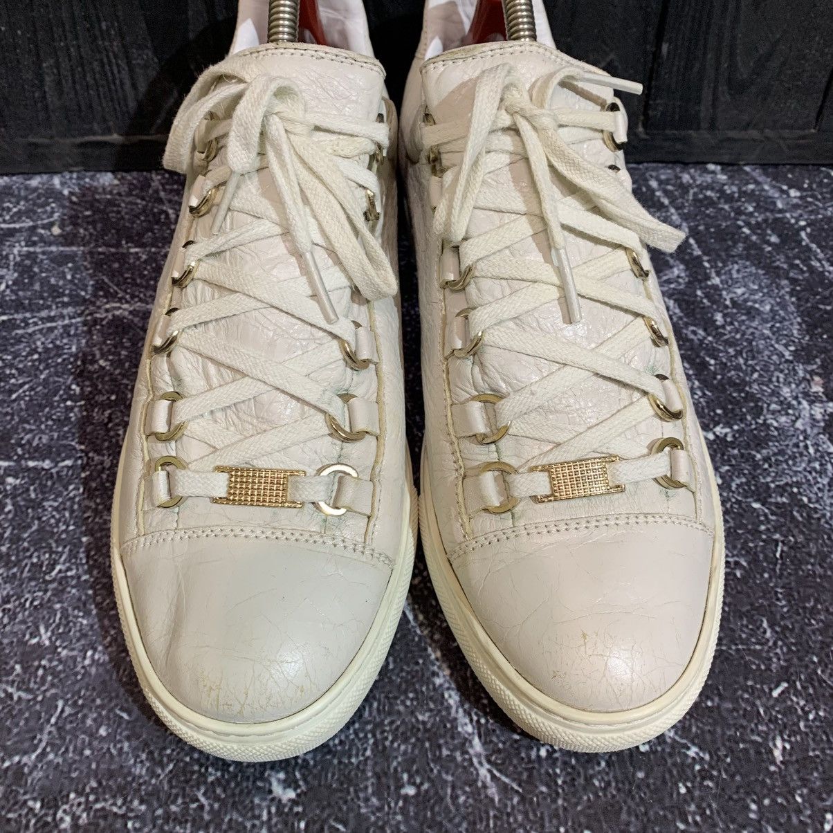 Balenciaga Balenciaga Arena Low White Leather Sneakers Size 39 Size US 9 / IT 39 - 6 Thumbnail