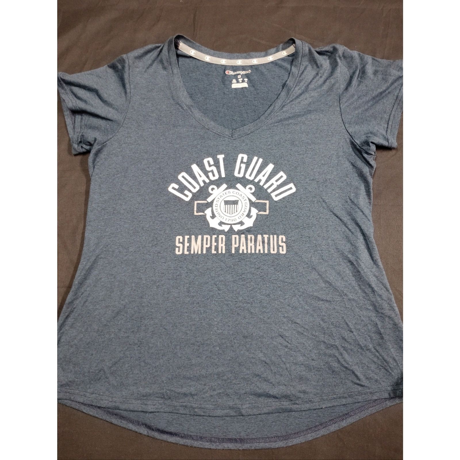Champion Champion Heather Teal Coast Guard V-Neck Tee Size M / US 6-8 / IT 42-44 - 1 Thumbnail
