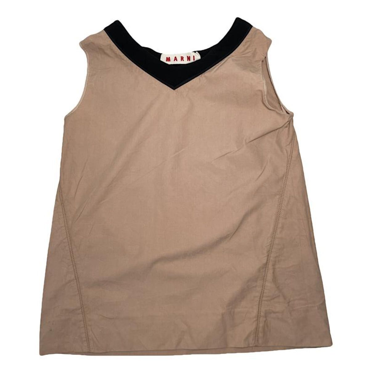 Marni Brown Cotton Top Size L / US 10 / IT 46 - 1 Thumbnail