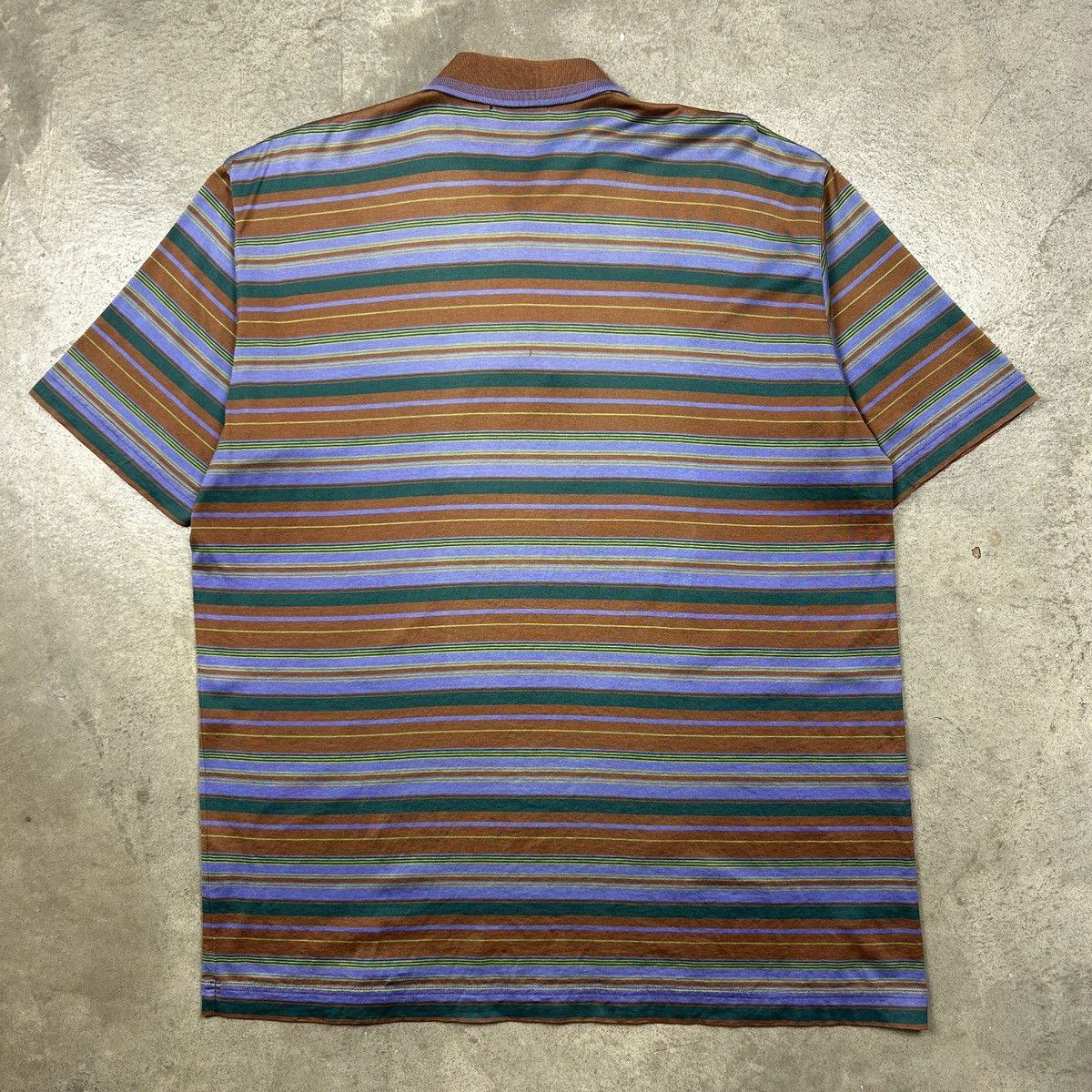 Christian Dior Monsieur × Vintage 1990s Christian Dior Monsieur - Striped Polo Size US L / EU 52-54 / 3 - 15 Thumbnail