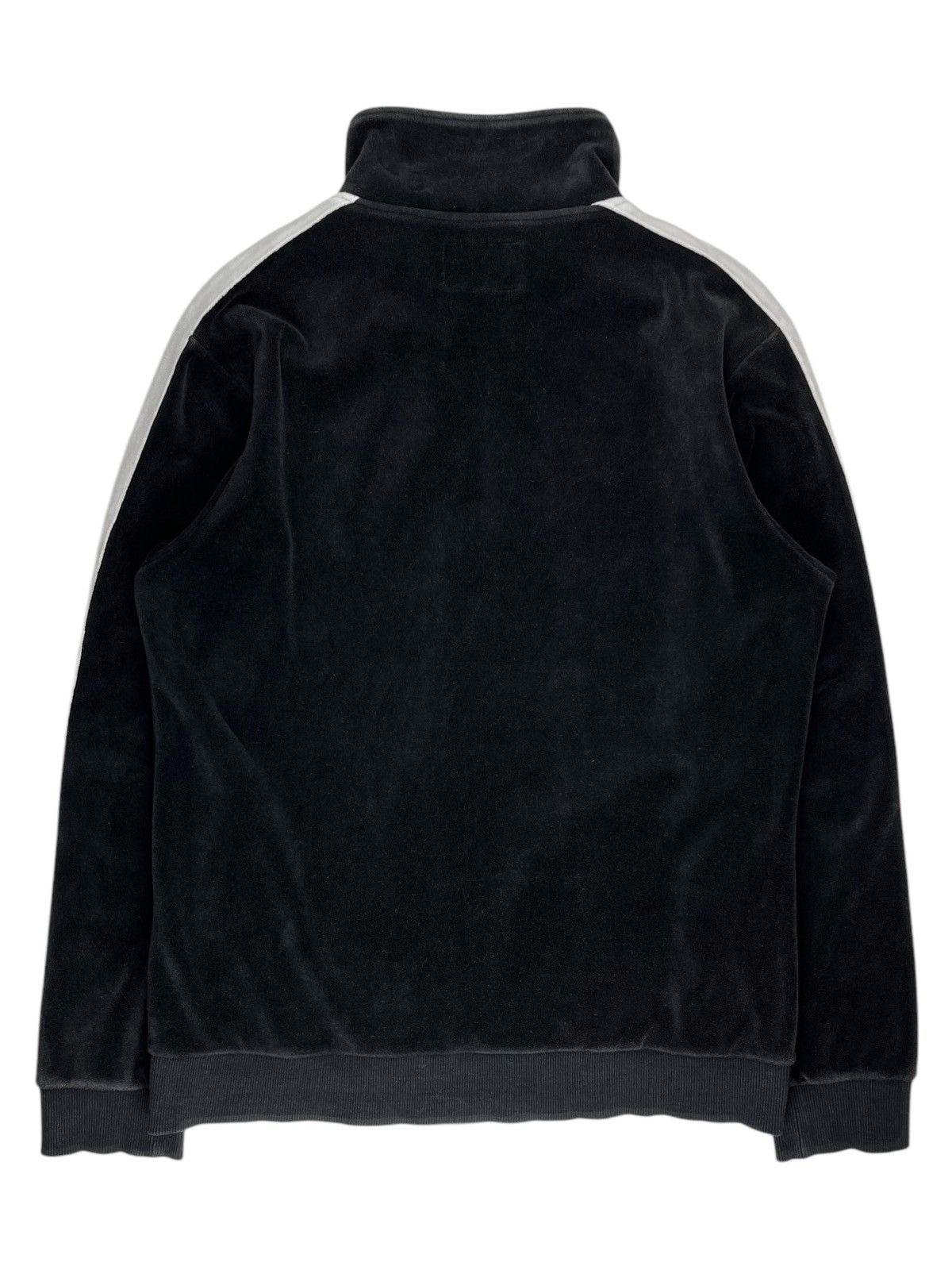 Japanese Brand × Number (N)ine Number (N)ine Black Double Zip Velour Striped Track Jacket Size US S / EU 44-46 / 1 - 2 Thumbnail