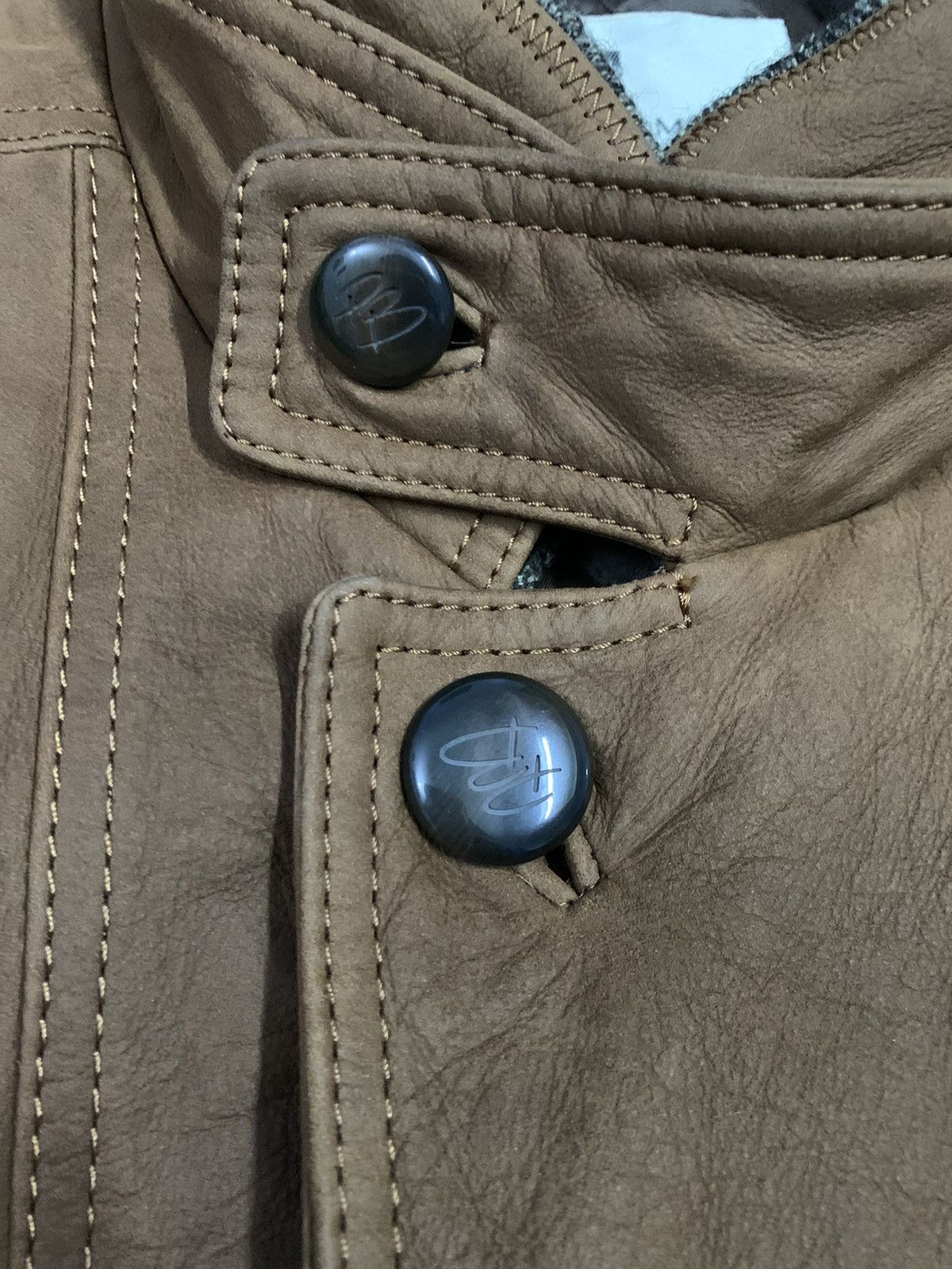 Balmain Vintage Pierre Balmain Paris Utility Cowhide Leather Jacket Size US L / EU 52-54 / 3 - 7 Thumbnail