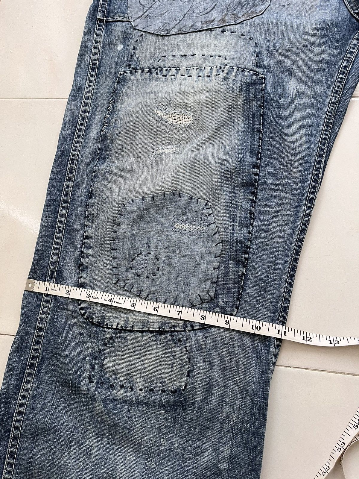 Ralph Lauren 💥 Ralph Lauren Repaired Boro Patchwork Naval Pants Size US 42 / EU 58 - 20 Thumbnail
