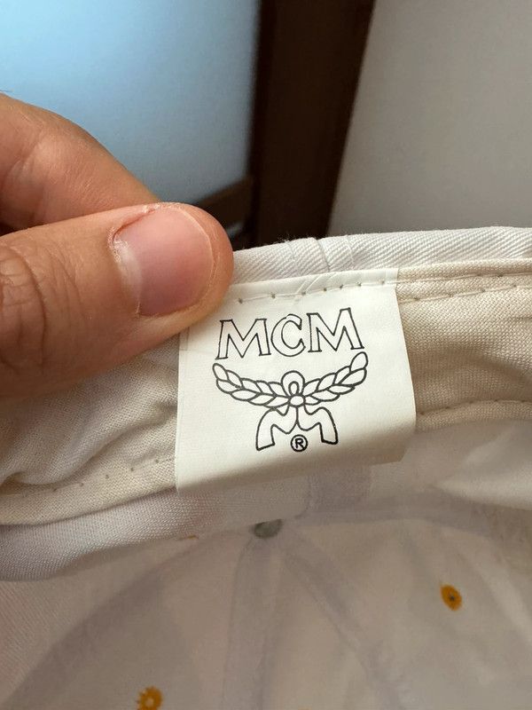 MCM × Vintage Vintage MCM Spellout Logo White Cap Size ONE SIZE - 4 Thumbnail