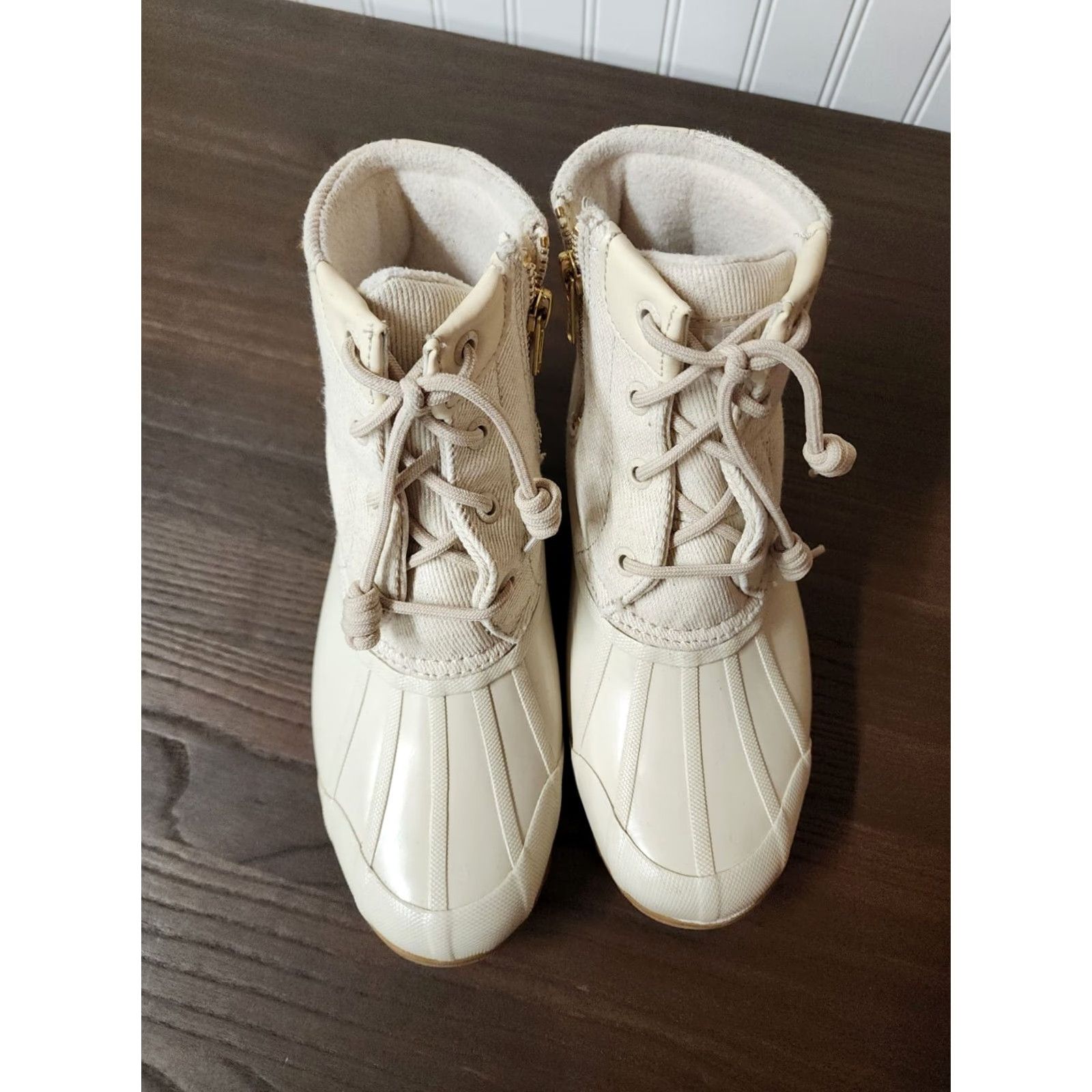Sperry Sperry Duck Boots Womens 5.5 M Beige Waterproof STS82475 Size US 6 / IT 36 - 2 Thumbnail