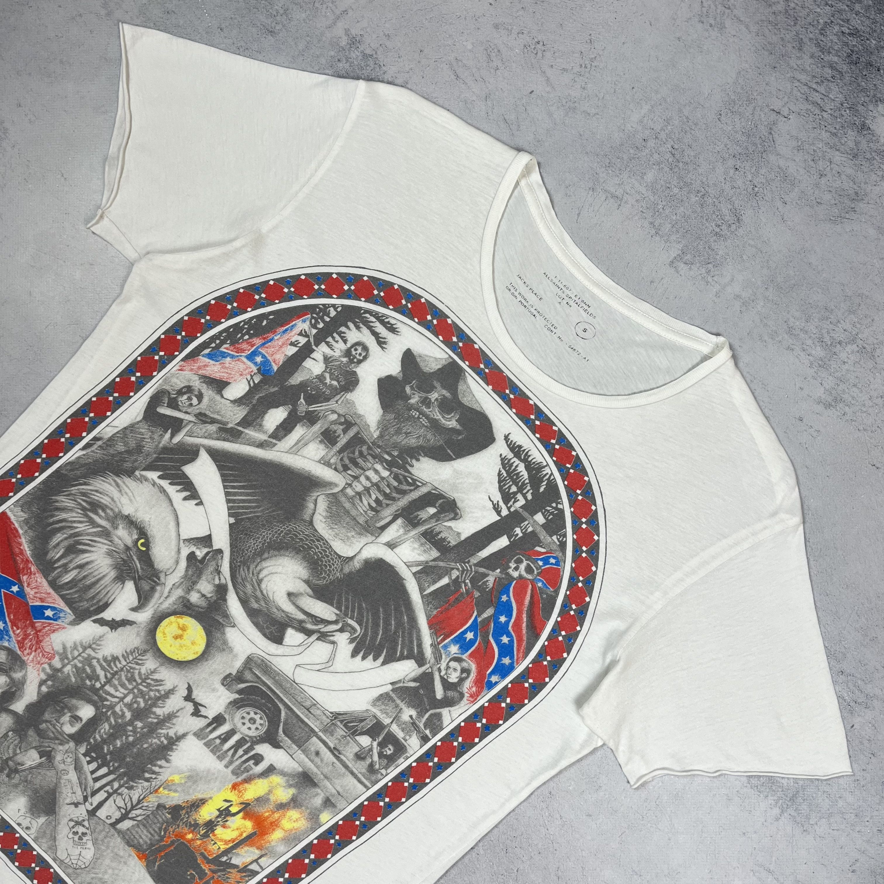 Allsaints AllSaints Spitalfields Appalacia Crazy Art T Shirt Size US S / EU 44-46 / 1 - 7 Thumbnail