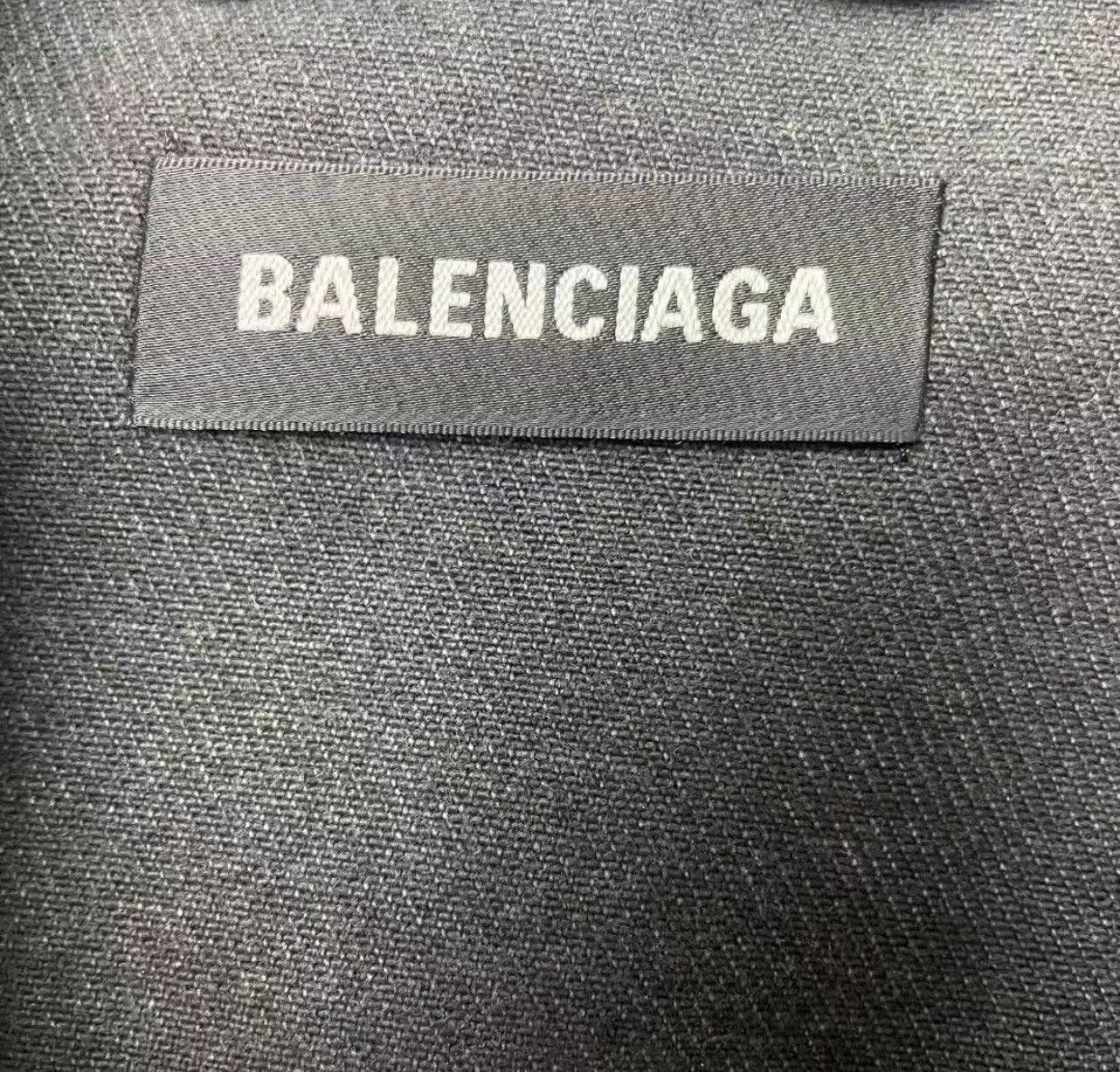 Balenciaga Balenciaga black and white TV show full of logo denim jacket Size US S / EU 44-46 / 1 - 3 Thumbnail
