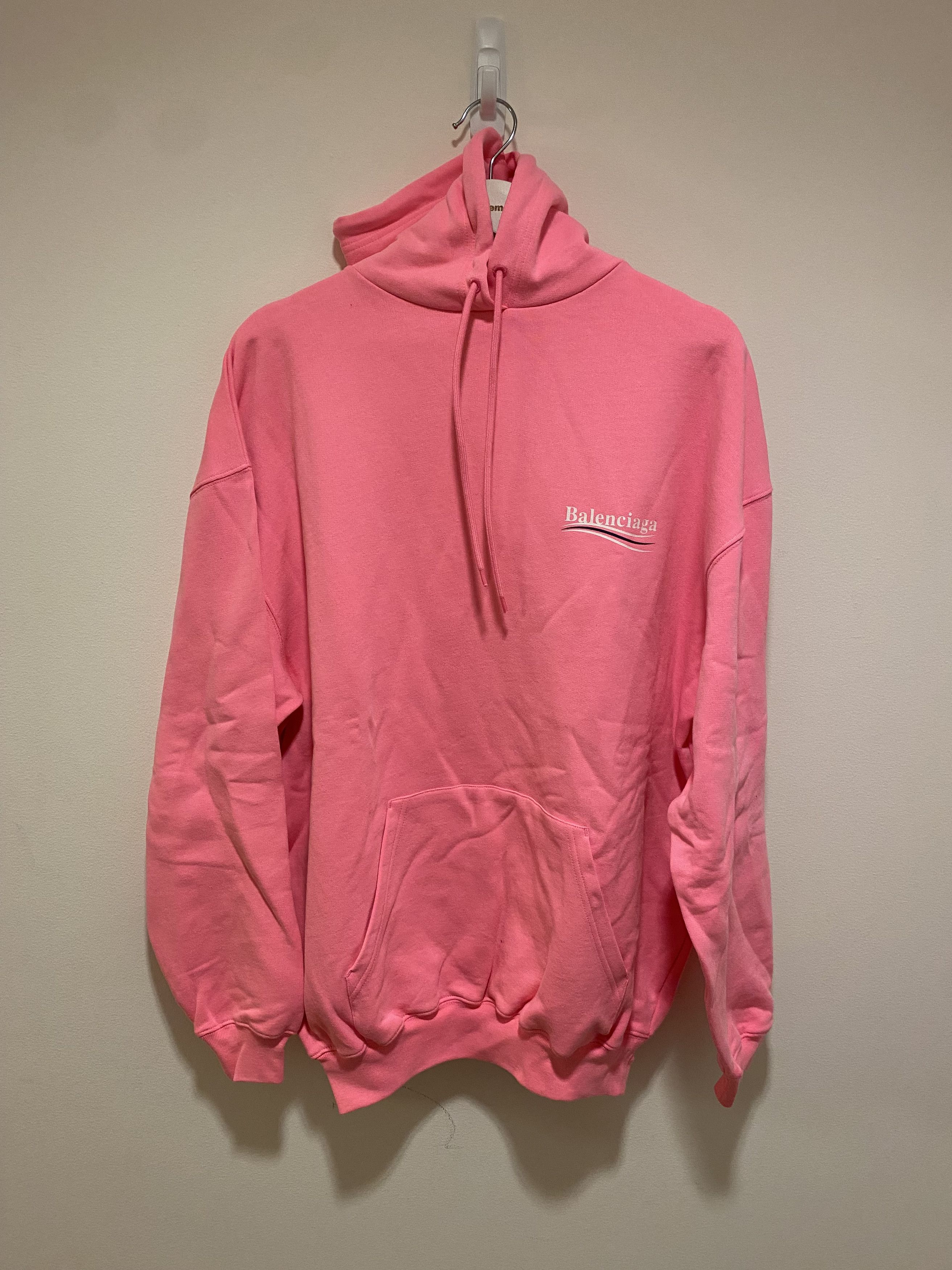 image of Balenciaga Campaign Hoodie in Pink, Men's (Size XS)