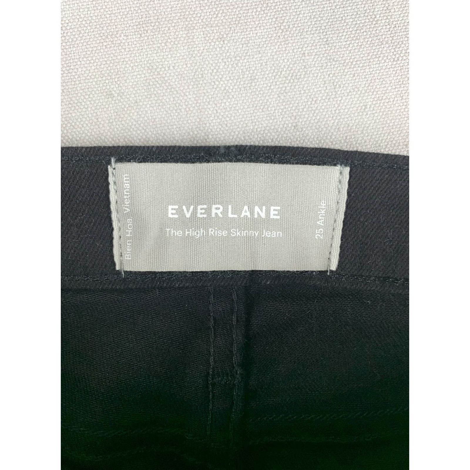 Everlane EVERLANE Jeans Womens Size 25 Skinny Ankle High Rise Black Size 42" / US 20 - 7 Thumbnail