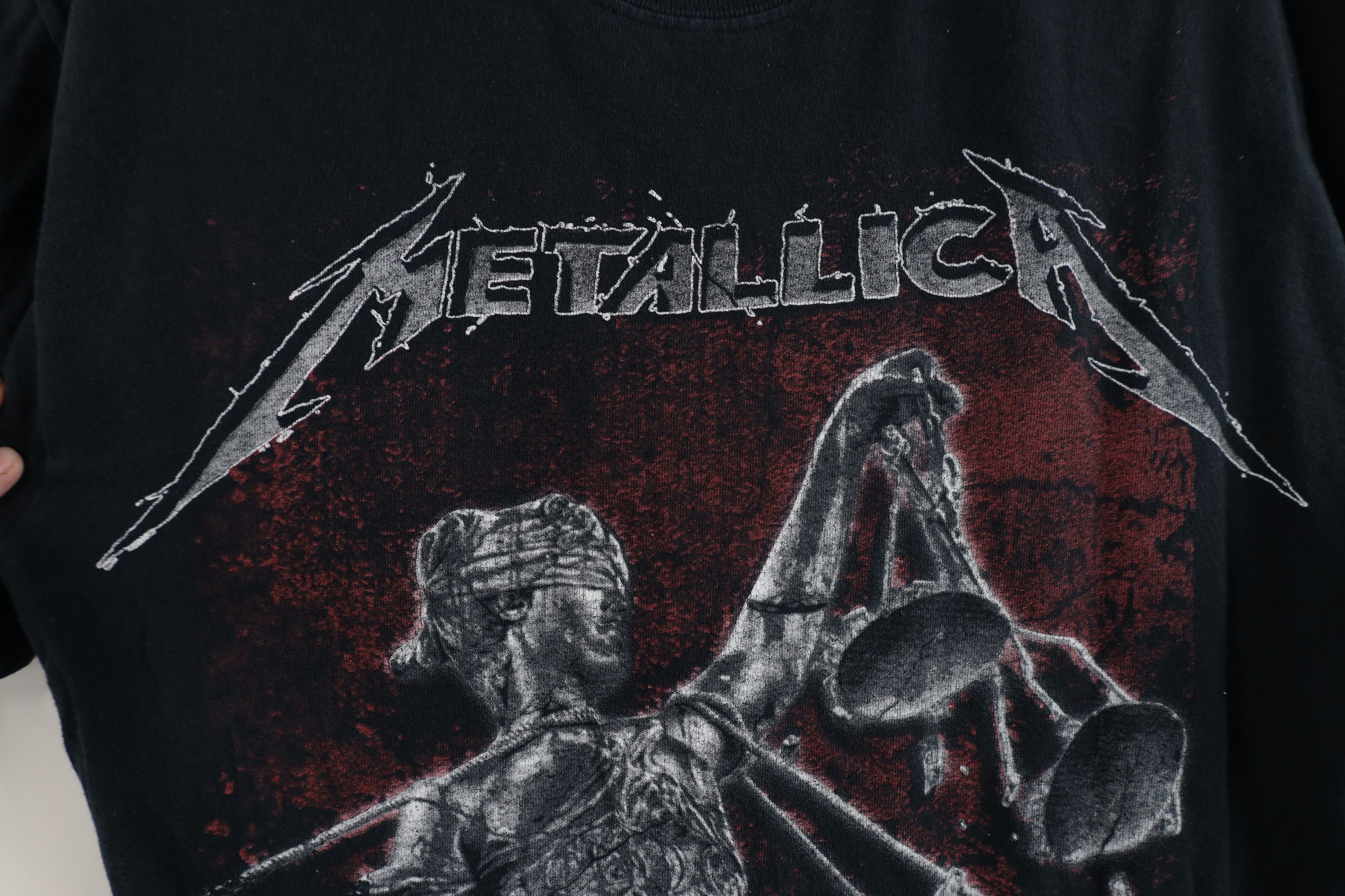 Vintage Retro Justice For All Metallica Band Short Sleeve T-Shirt Size US M / EU 48-50 / 2 - 5 Thumbnail