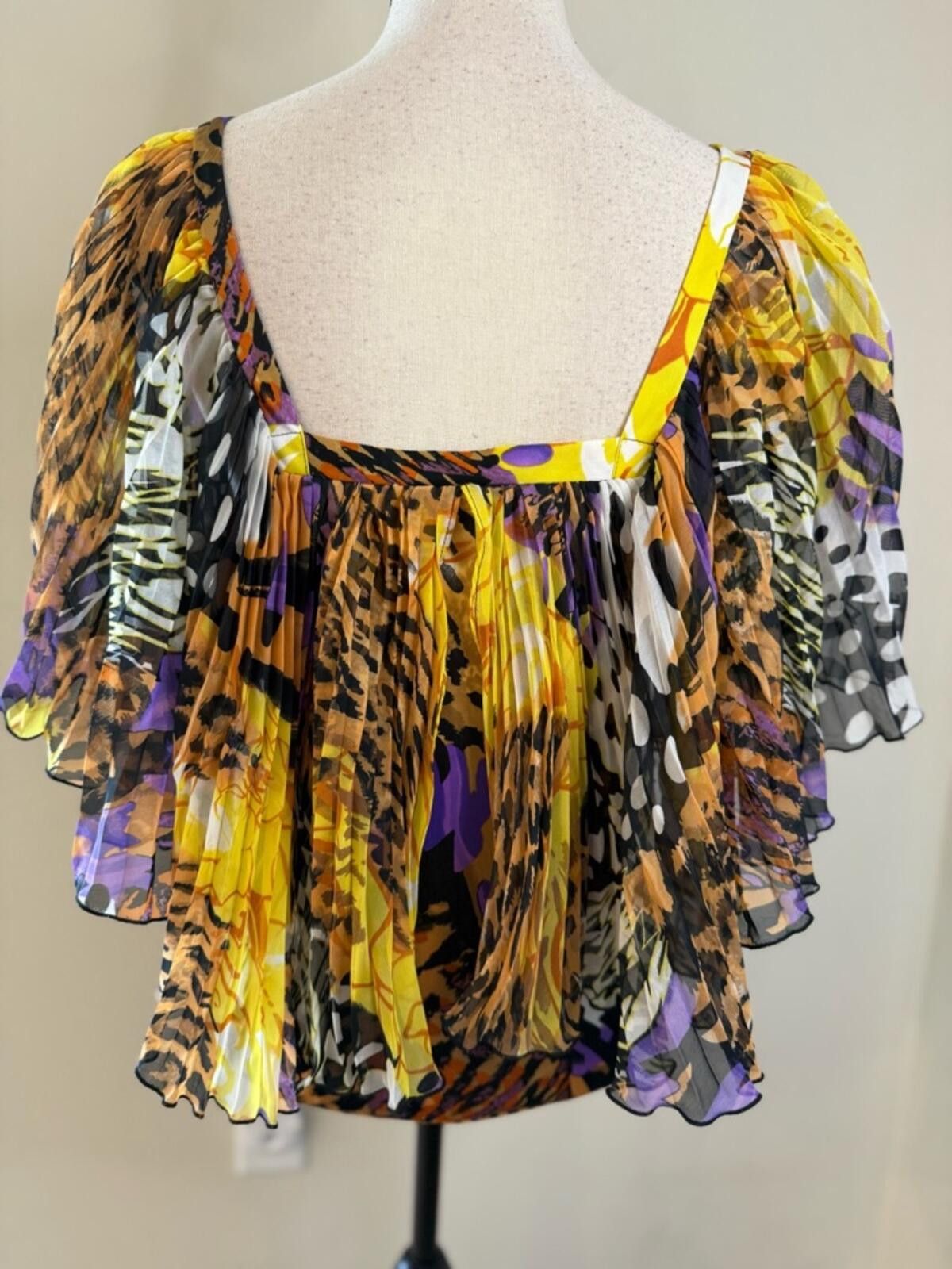 Other Madison Paige pleated wearable art top leopard polka dot M Size M / US 6-8 / IT 42-44 - 4 Thumbnail