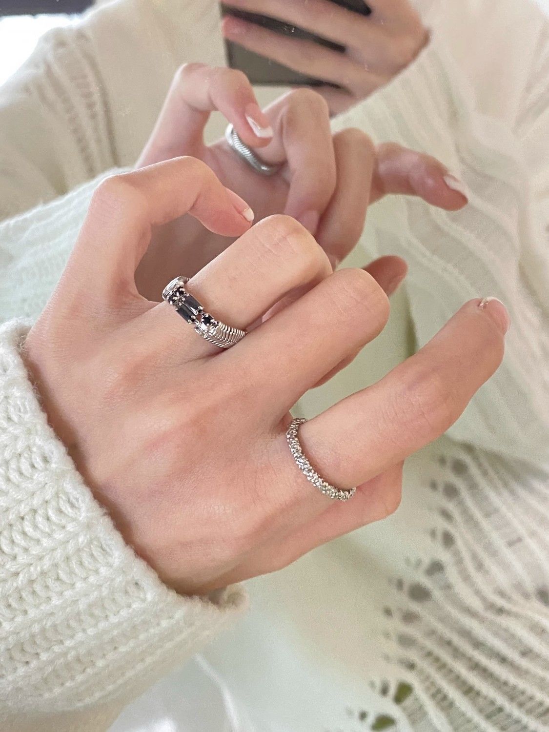 Jewelry Hip-hop Jewelry Rings Open Size Chrome Ring (Size 7-13) Size ONE SIZE - 4 Thumbnail