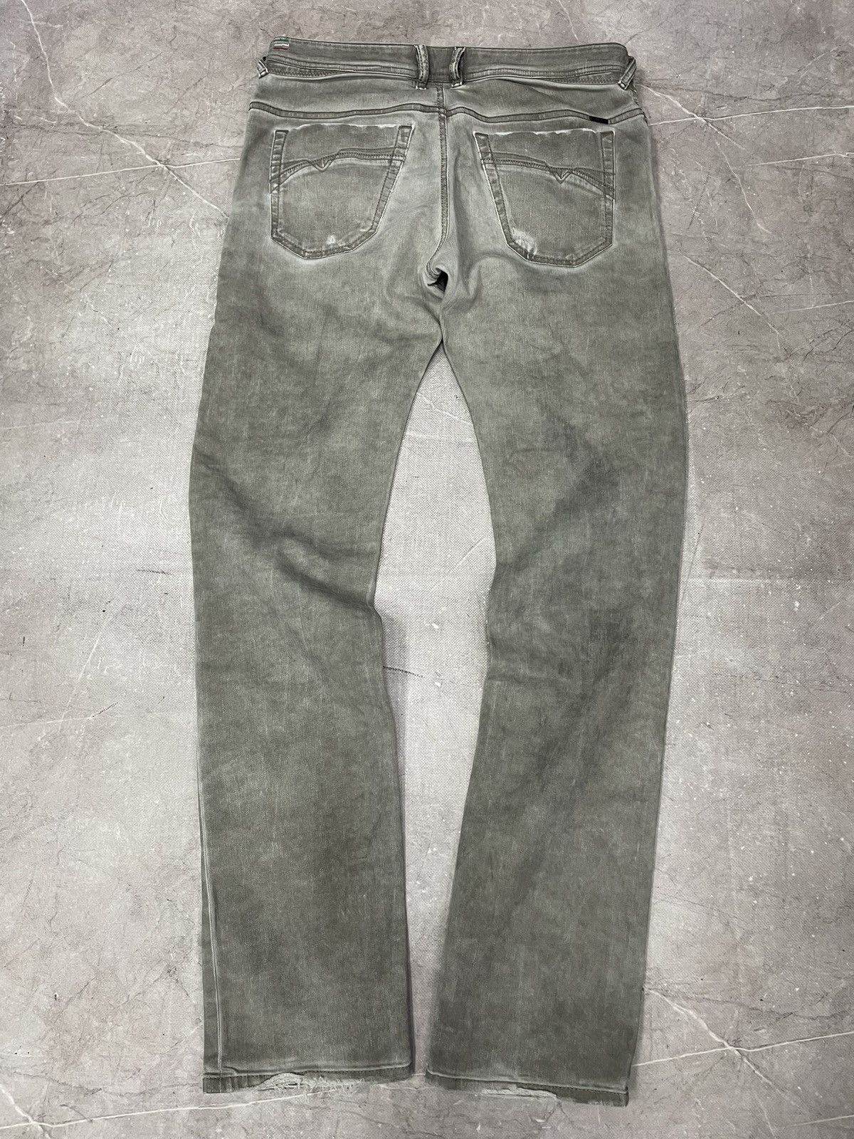 Diesel Diesel Vintage Distressed Washed Grey boris bijan style Size US 33 - 9 Thumbnail