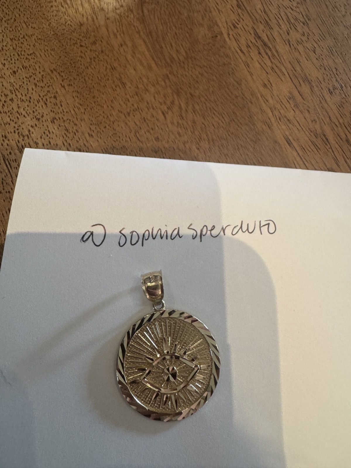 Other 14k gold evil eye circle pendant Size ONE SIZE - 7 Thumbnail