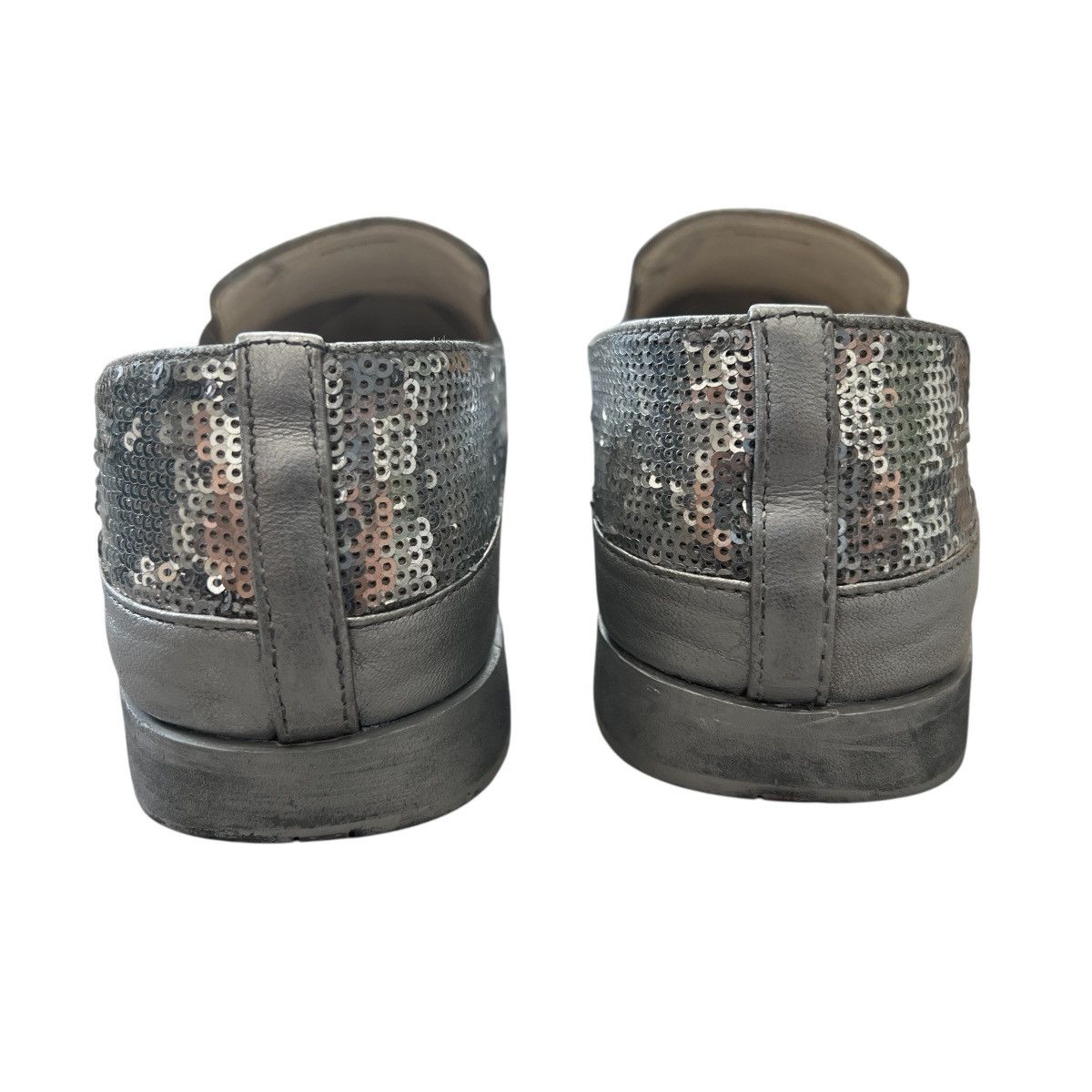 Prada PRADA SPORT “PAILLETTES ALLUMINIO” Silver Sequin Slip-On Size US 6 / IT 36 - 4 Thumbnail