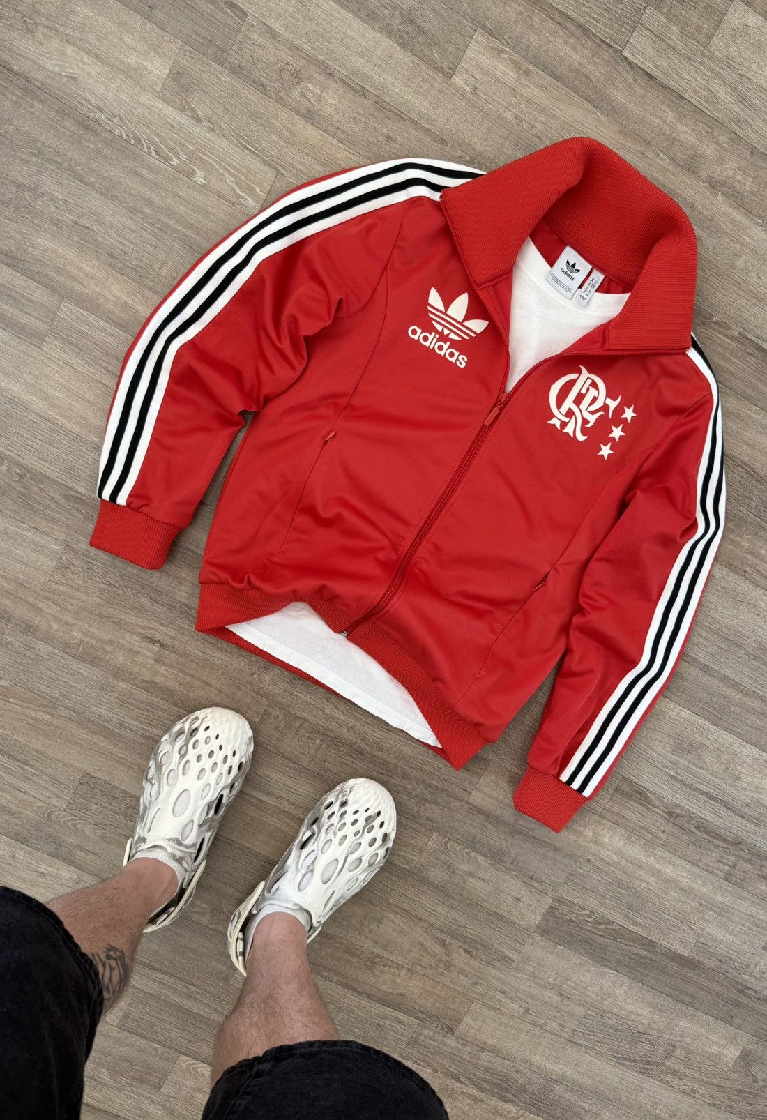 トップス 70s descente adidas track jacket y2k S adidas 70s Vintage Descente Trefoil logo Track jacket 4 blue